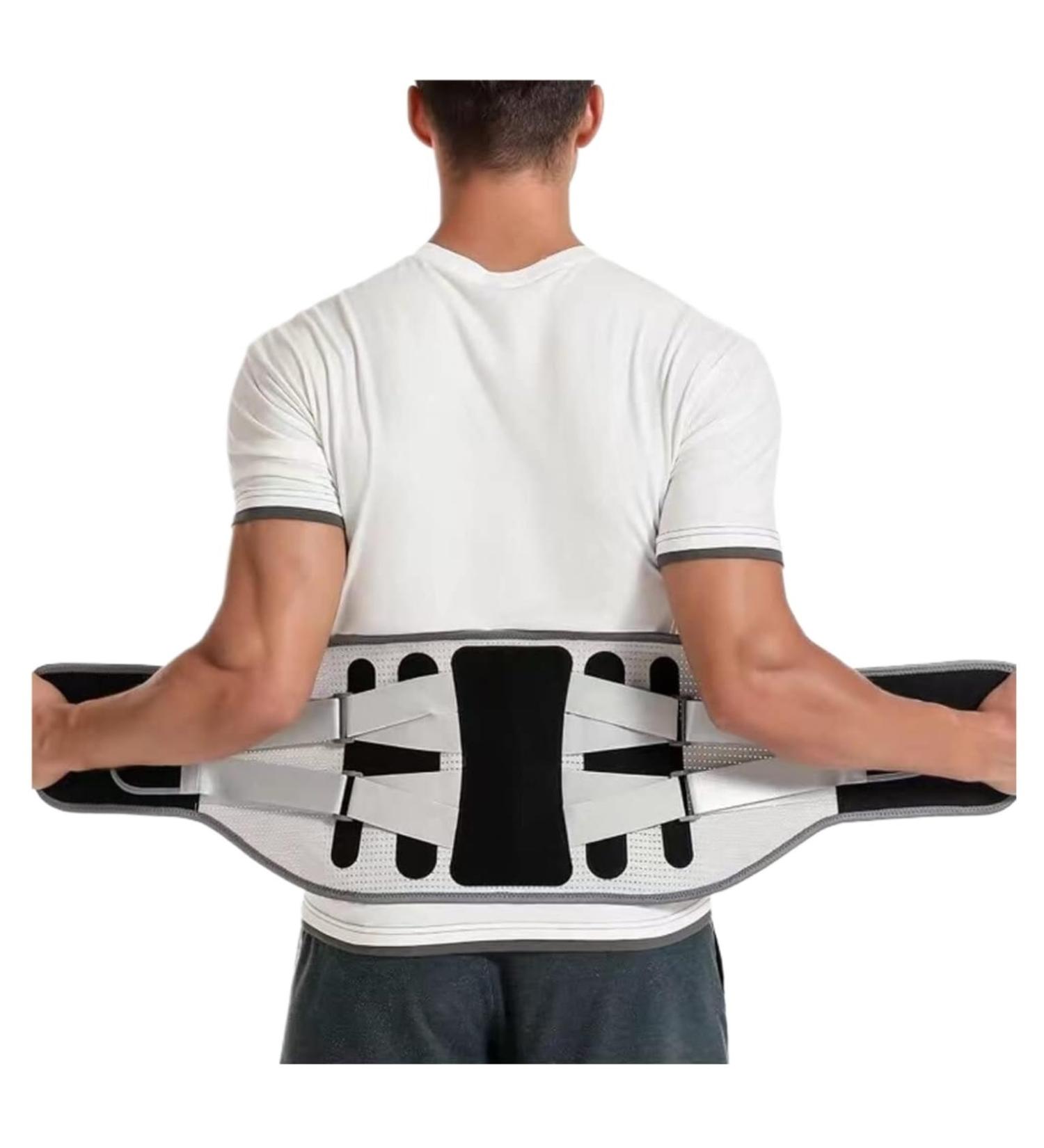 Back Support Back Brace Lumbar Support Widen Steel Keel Waist Back Brace Spine Support Lumbar Posture Corrector Belt Back Support Belt(Black X-Large) X-Large Black - Buy Online on GoSupps.com
