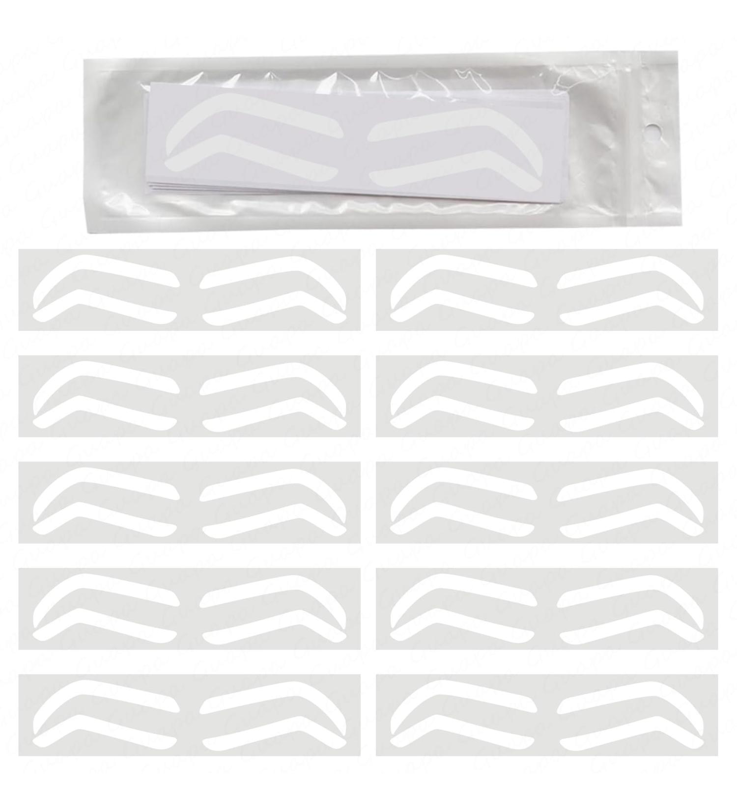 Buy Disposable Eyebrow Design Stencils - Tint & Airbrush Stickers for Perfect Shaping | International Shipping Available - Buy Online on GoSupps.com