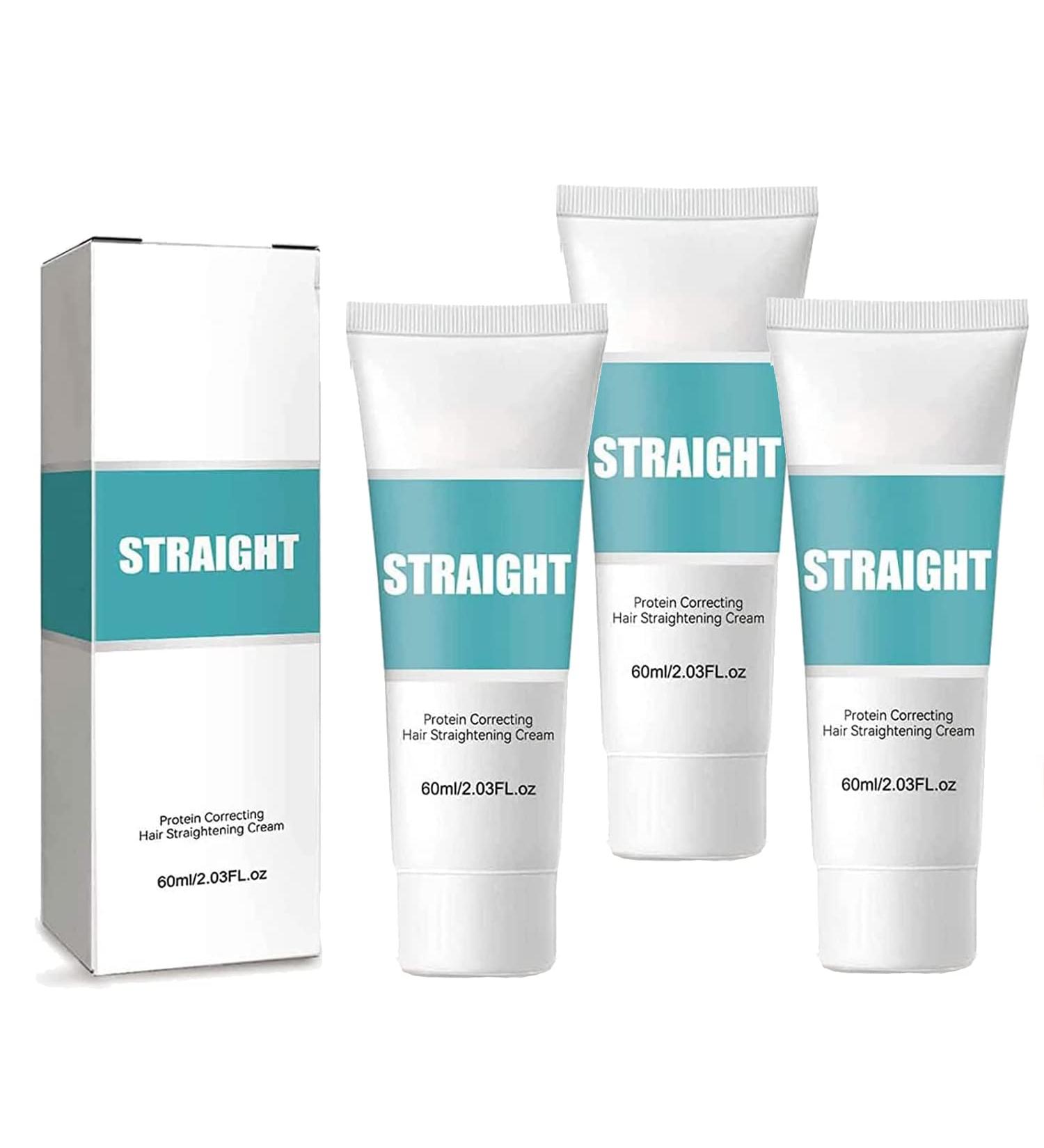 Keratin Treatment Hair Straightening Cream Protein Correcting Hair Straightening Cream Nourishing Fast Smoothing Collagen Hair Straightener Cream - Buy Online on GoSupps.com