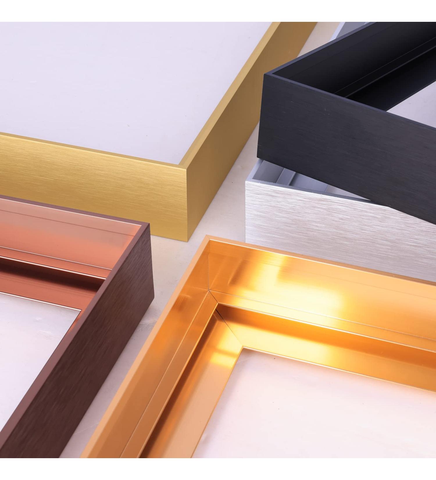 GVS-ART DIY Metal Floating Frame for 36X36 Canvas Painting - Light Gold 1.5 Depth Floater Frame Kit - Buy Online on GoSupps.com