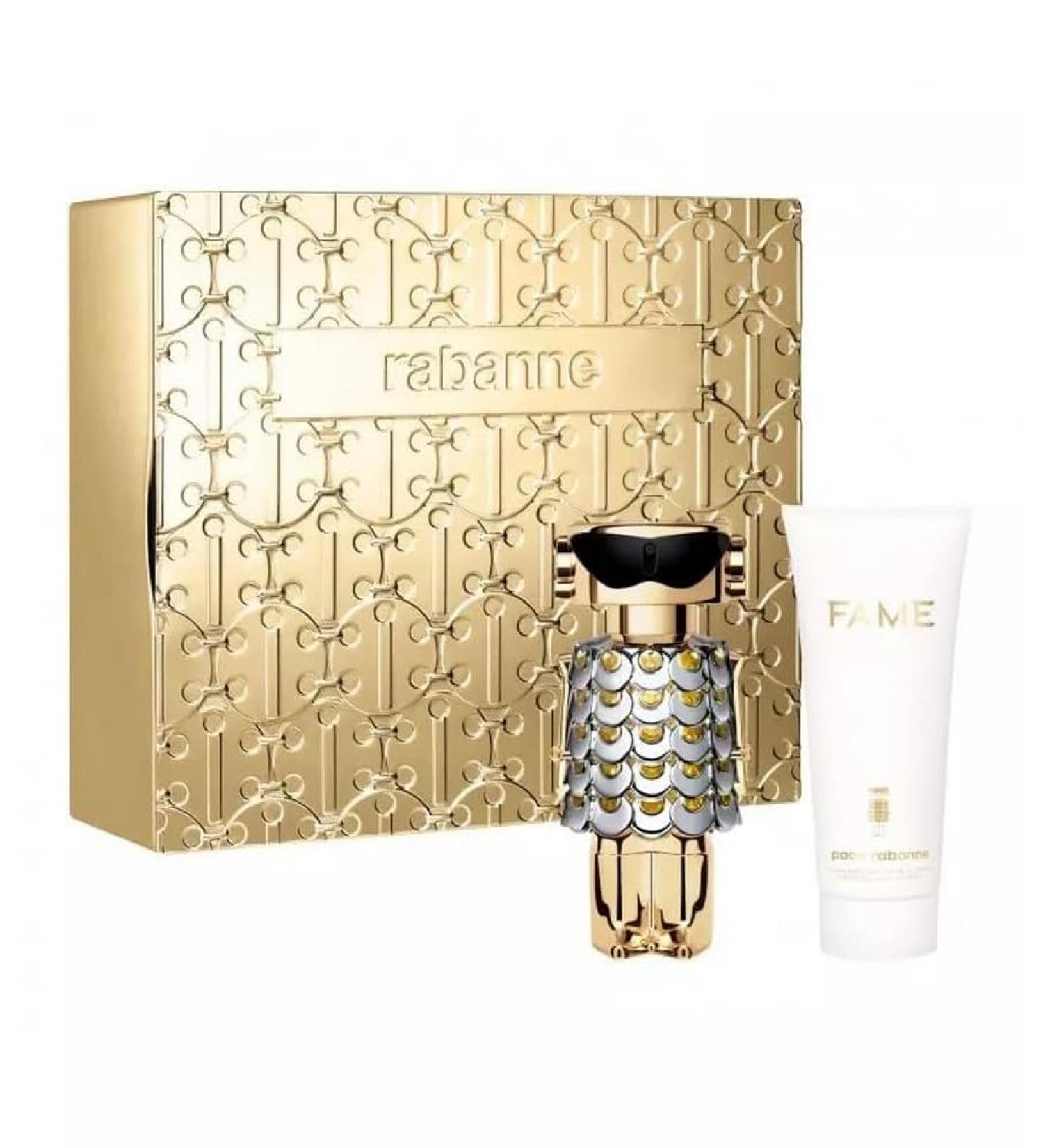 Paco Rabanne Fame 2-Piece Set for Women (2.7 Oz Eau De Parfum Spray + 3.4 oz Body Lotion) 3.05 Fl Oz (Pack of 2)