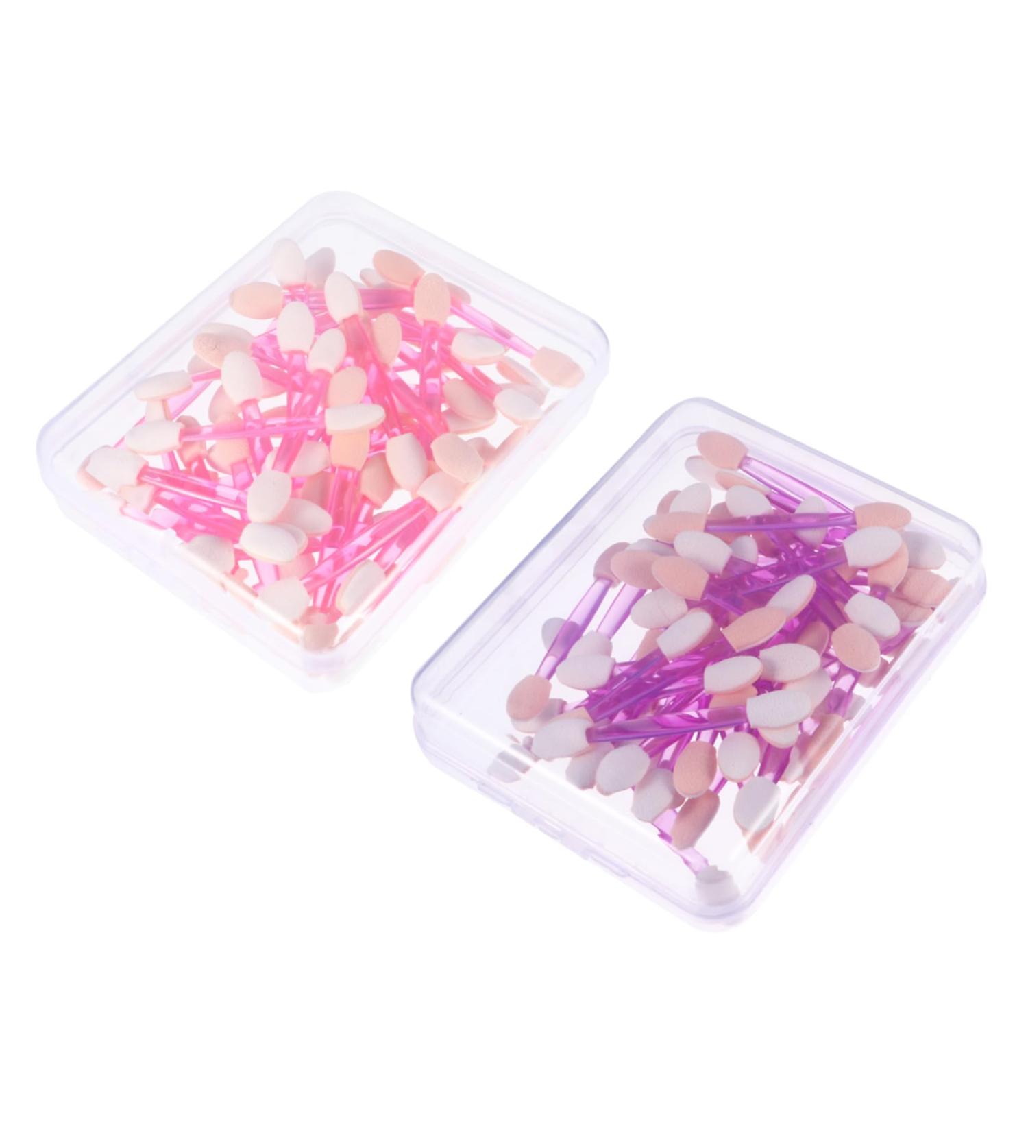 BELLIFFY 100pcs Double Ended Eyeshadow Brush Eye Shadow Sponge Double-ended Eyeshadow Cosmetic Makeup Brush Dual Sides Eyeshadow Eye Shadow Applicator - Buy Online on GoSupps.com