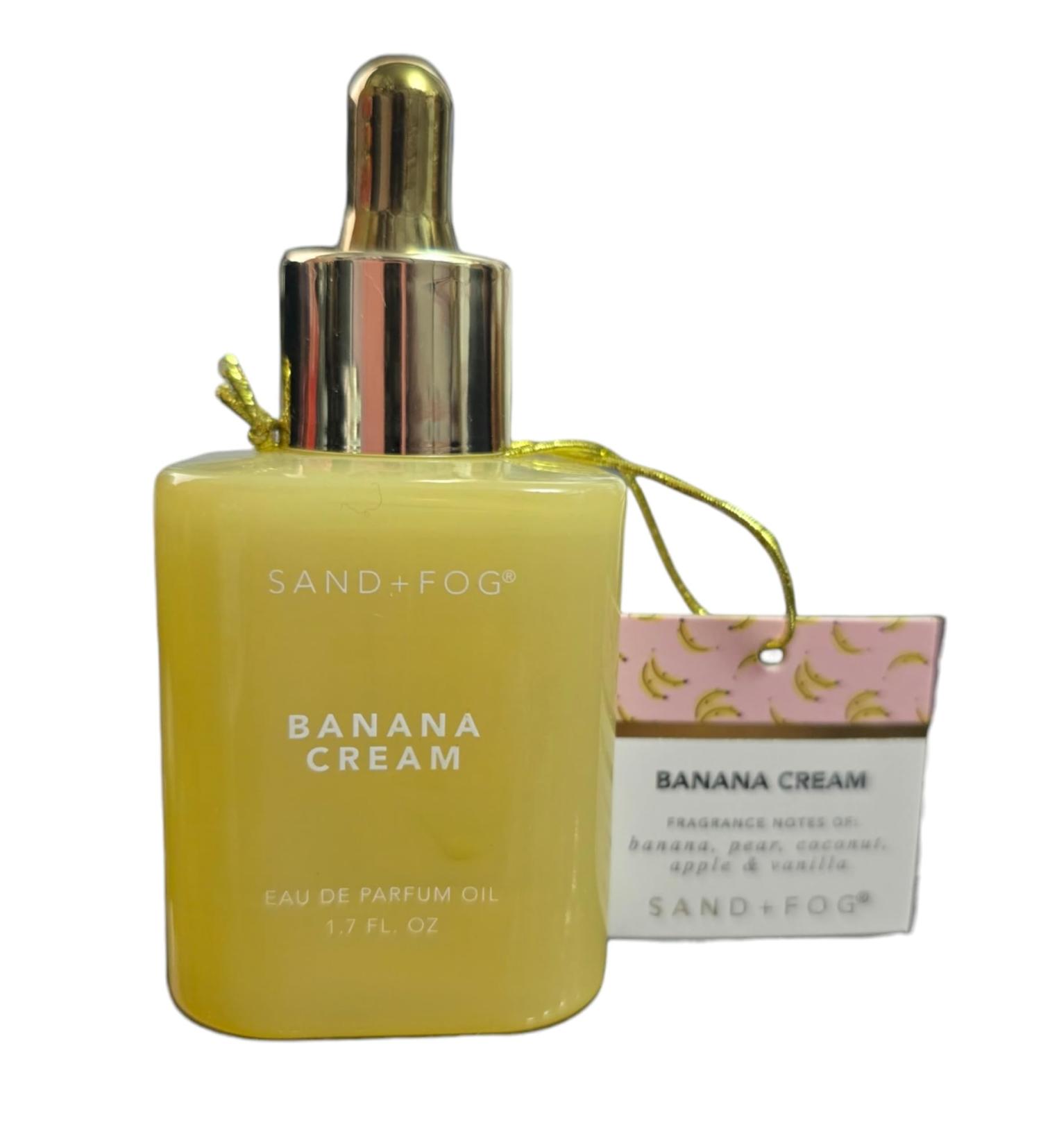 Sand and Fog Banana Cream Eau de Parfum Dropper Oil for Women With Notes Of Pear Coconut Apples & Vanilla 50 ml 1.69 FL OZ Unboxed