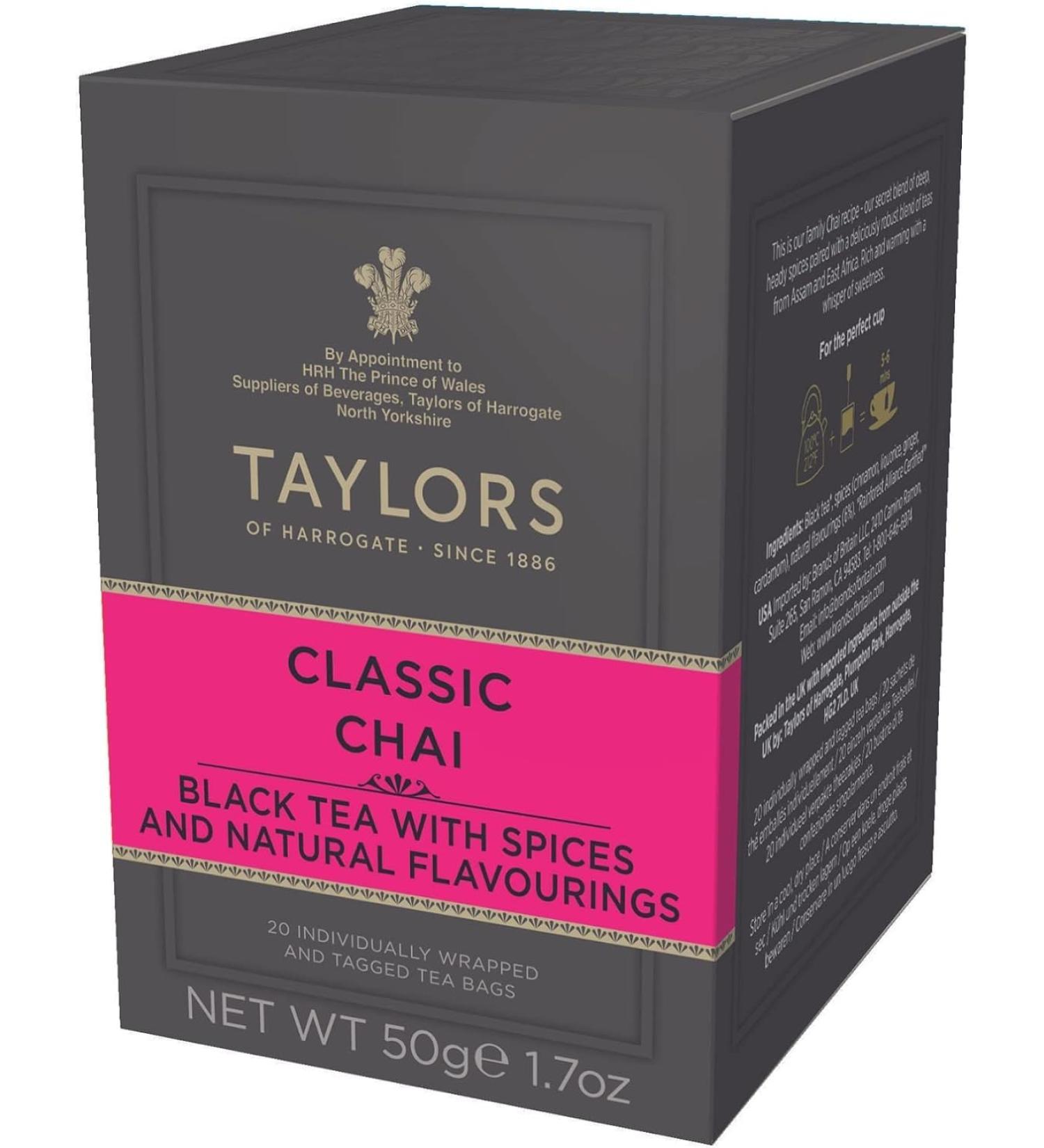 Taylors of Harrogate Classic Chai Tea 1 x 20 Bags