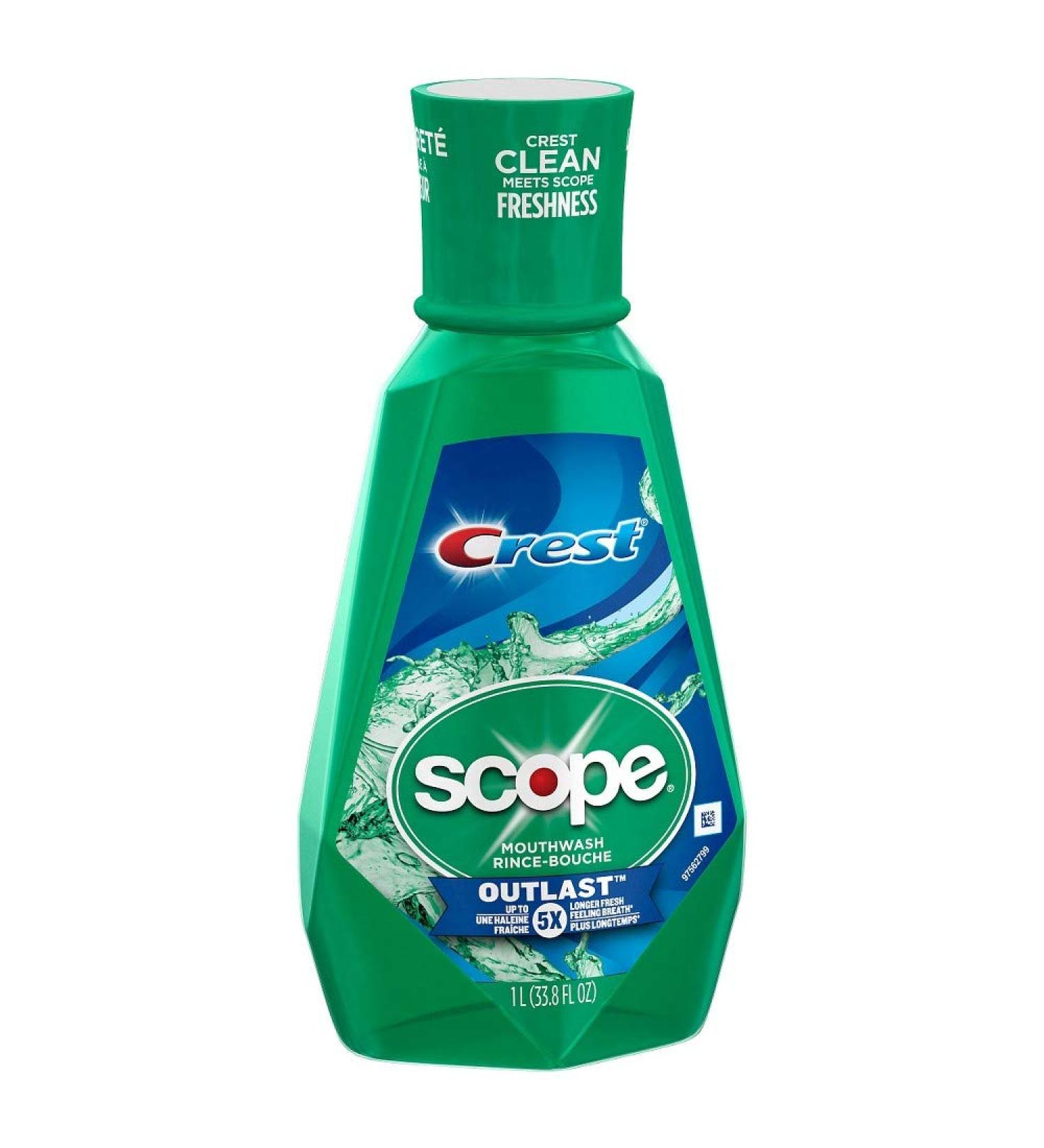 Scope Mouthwash Outlast 33.8 Fl Oz (Pack of 2)