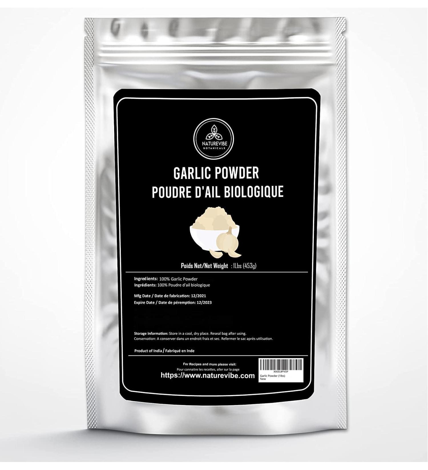 Naturevibe Botanicals Garlic Ground 453 grams (1lbs) Garlic Ground 453 g (Pack of 1)