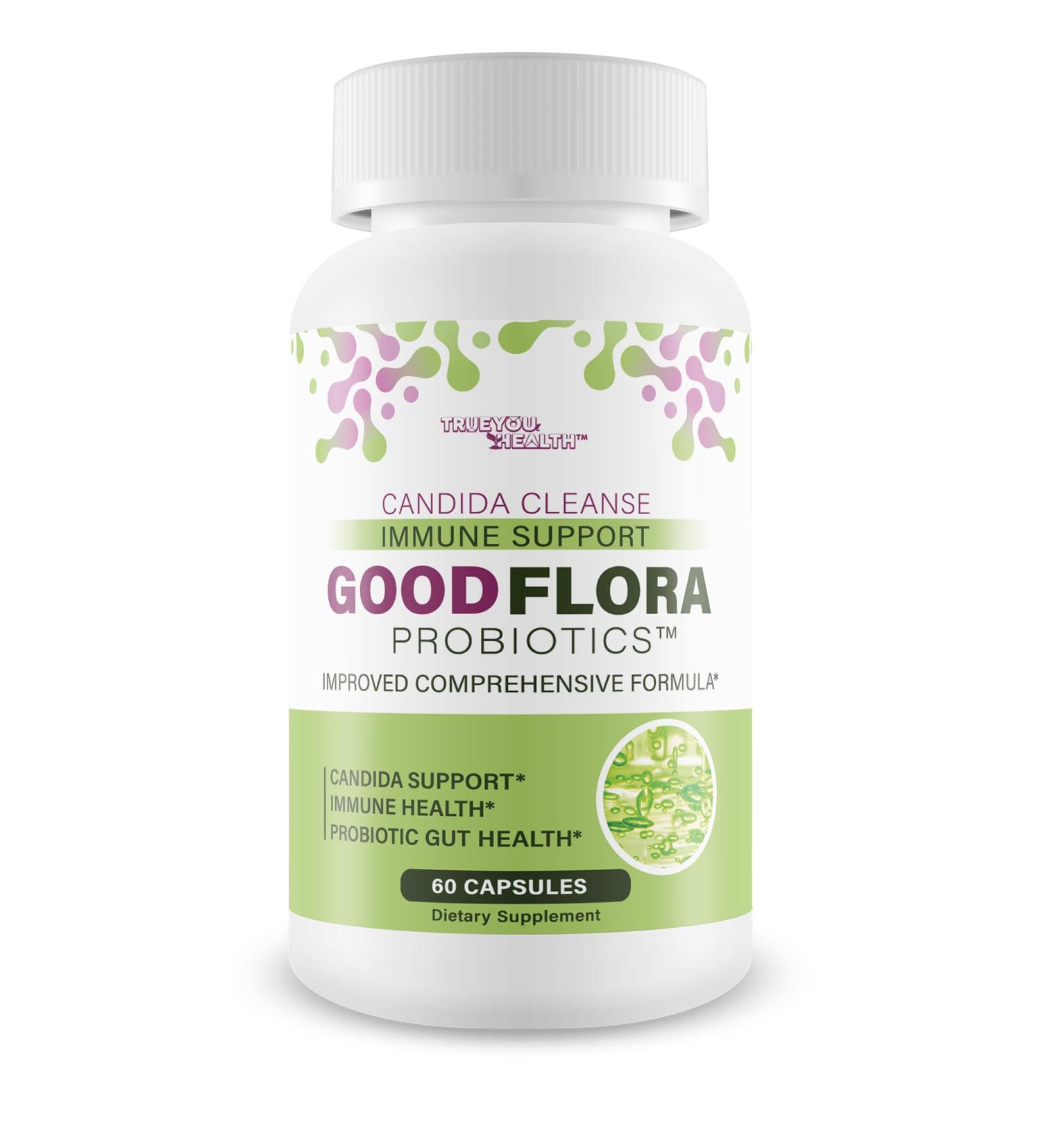 Good Flora Probiotics Candida Cleanse Immune Support - Our Best Candida Probiotic Supplement - Our Best Candida Cleanse Detox - Candida Yeast Cleanse - Candida Overgrowth Cleanse Candida Cleanse Pills - Buy Online on GoSupps.com