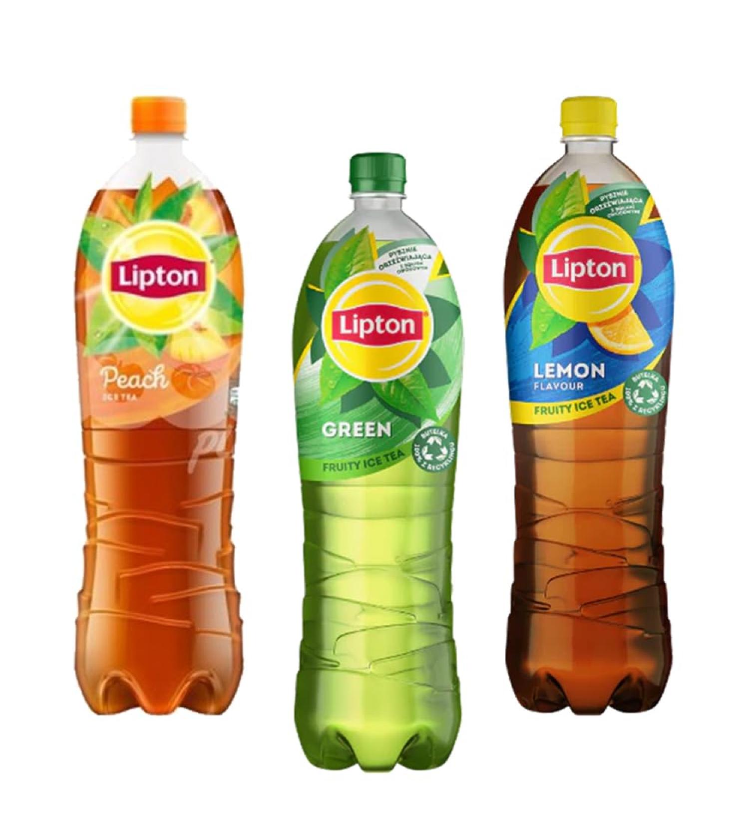 Iced Tea Mix Pack - Lemon Green Tea Peach Flavors - Refreshing Drink - 1.5L Each (Pack of 3) - Buy Online on GoSupps.com