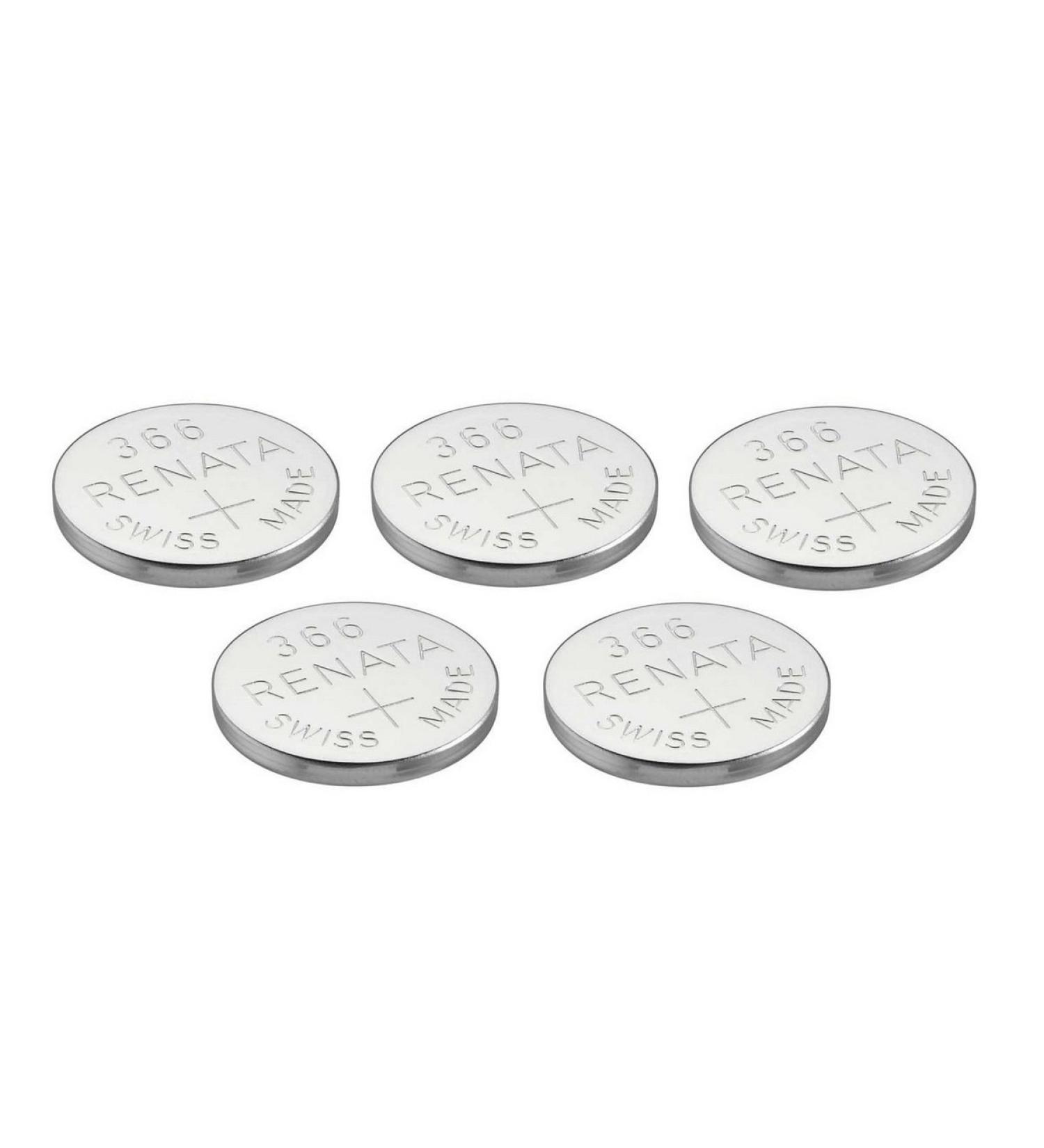 Renata Batteries 366 / SR1116SW Watch Battery (5 Pack)