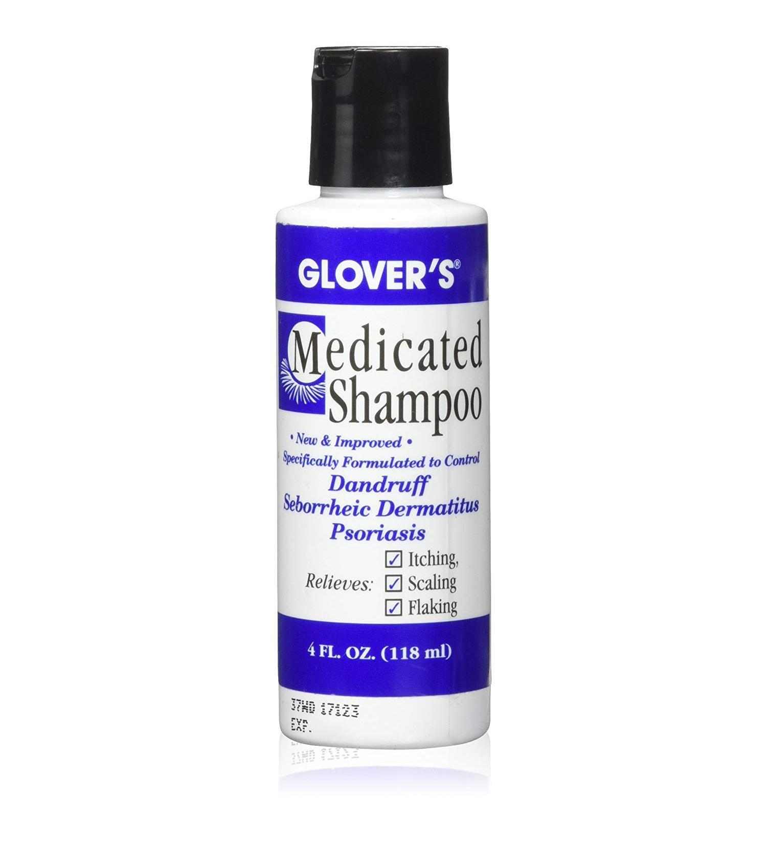 Glovers Medicated Shampoo 4 oz (Pack of 8)