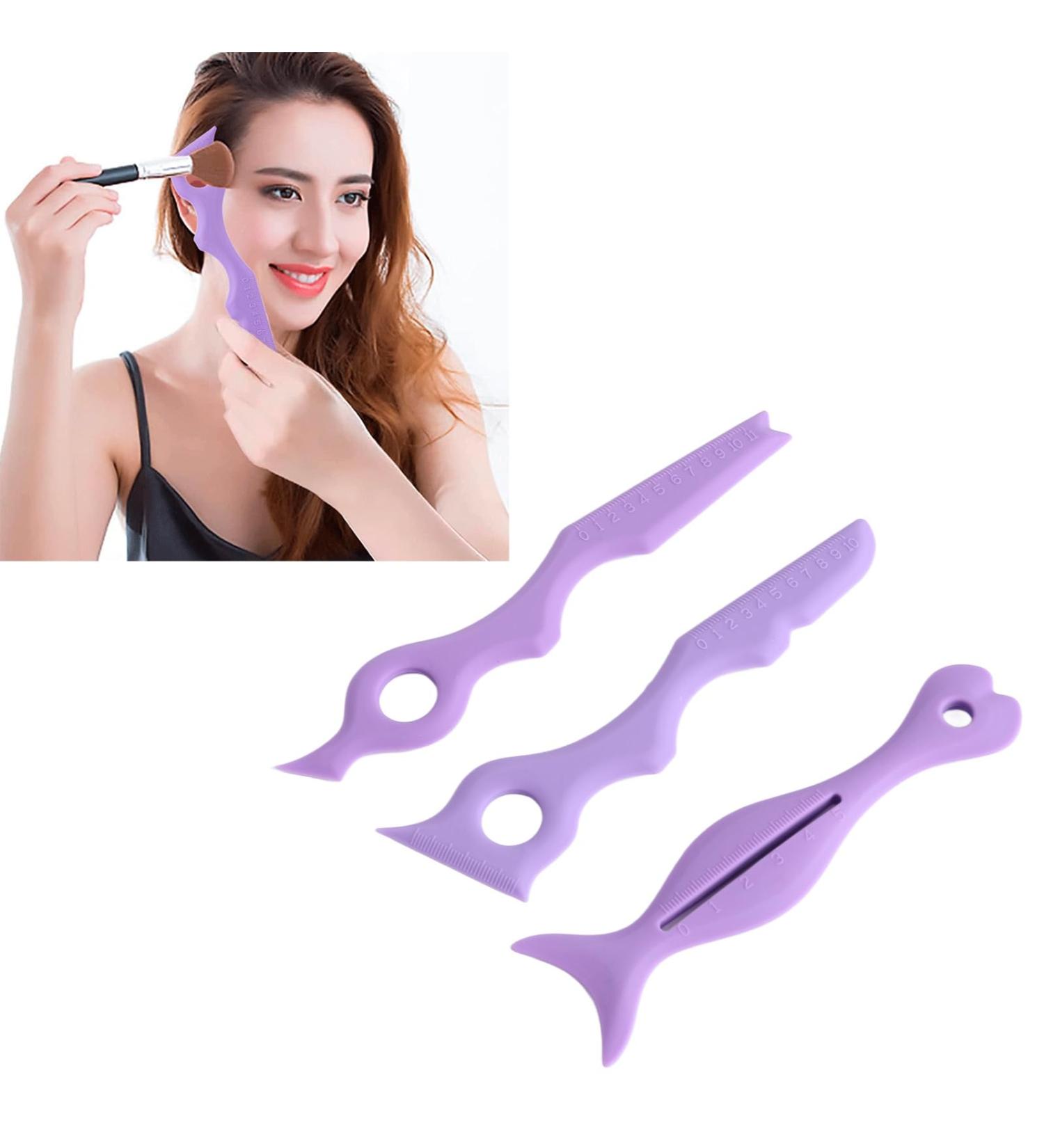 Silicone Stencils Silicone Makeup Stencils 3Pcs Tool Winged Tip Eye Liner Shadow Stencil Reusable Aid Applicator Guide for Eyes Eyeshadow - Buy Online on GoSupps.com