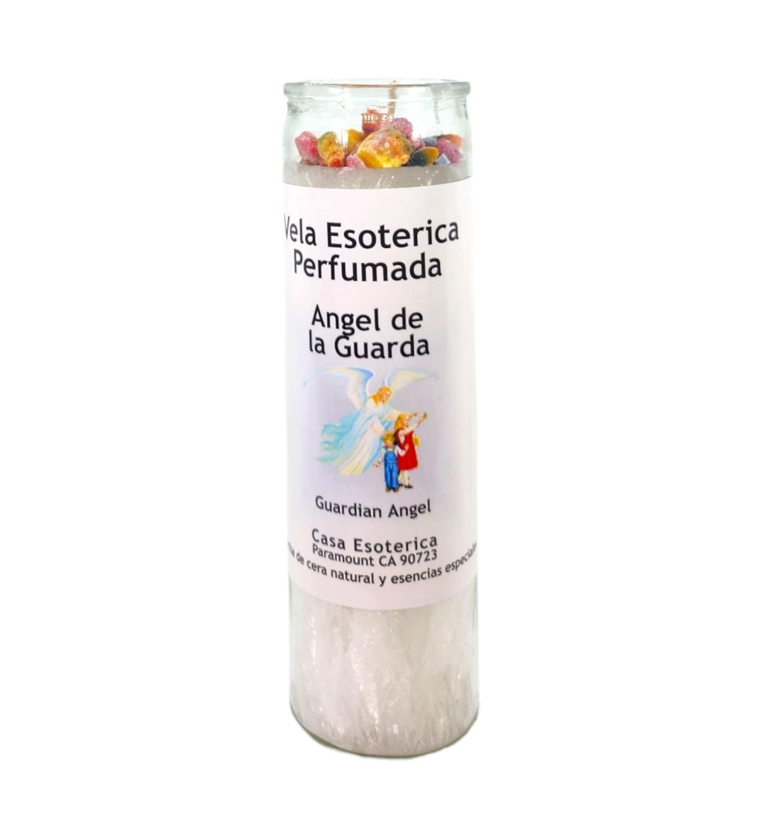 Guardian Angel Palm Wax Candle - White | Spiritual Intention Essences | Vela CASA ESOTERICA PERFUMADA  - Buy Online on GoSupps.com