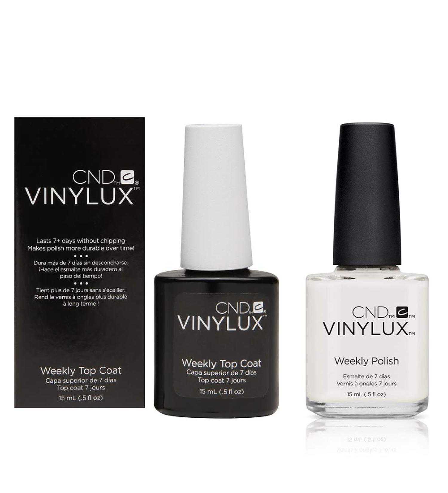 Vinylux CND Duo - Top Coat plus Studio White 1 pack (1 x 30 g)