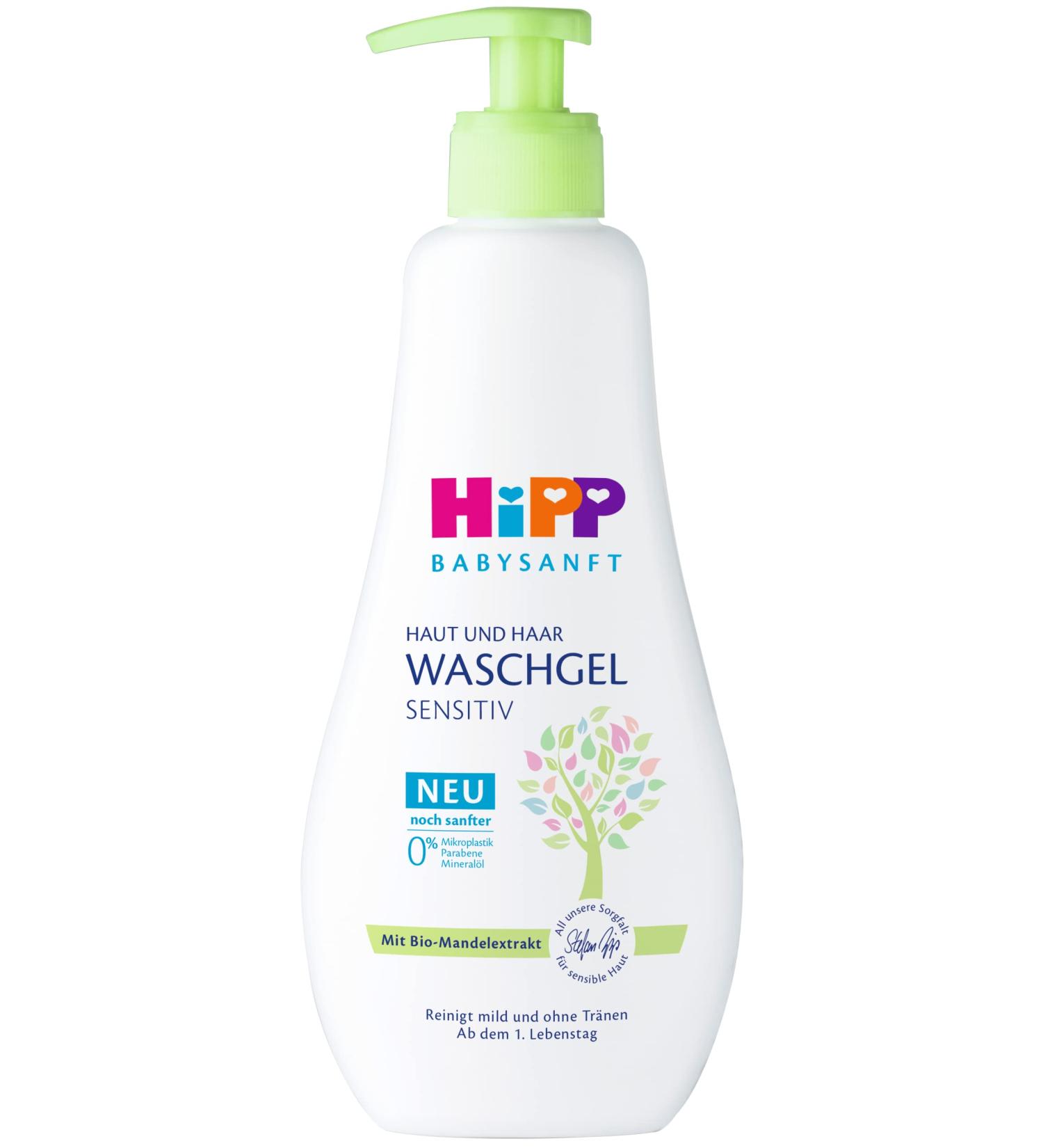 HiPP Babysanft Skin and Hair Wash Gel 400ml Pack of 6 (6 x 400ml)
