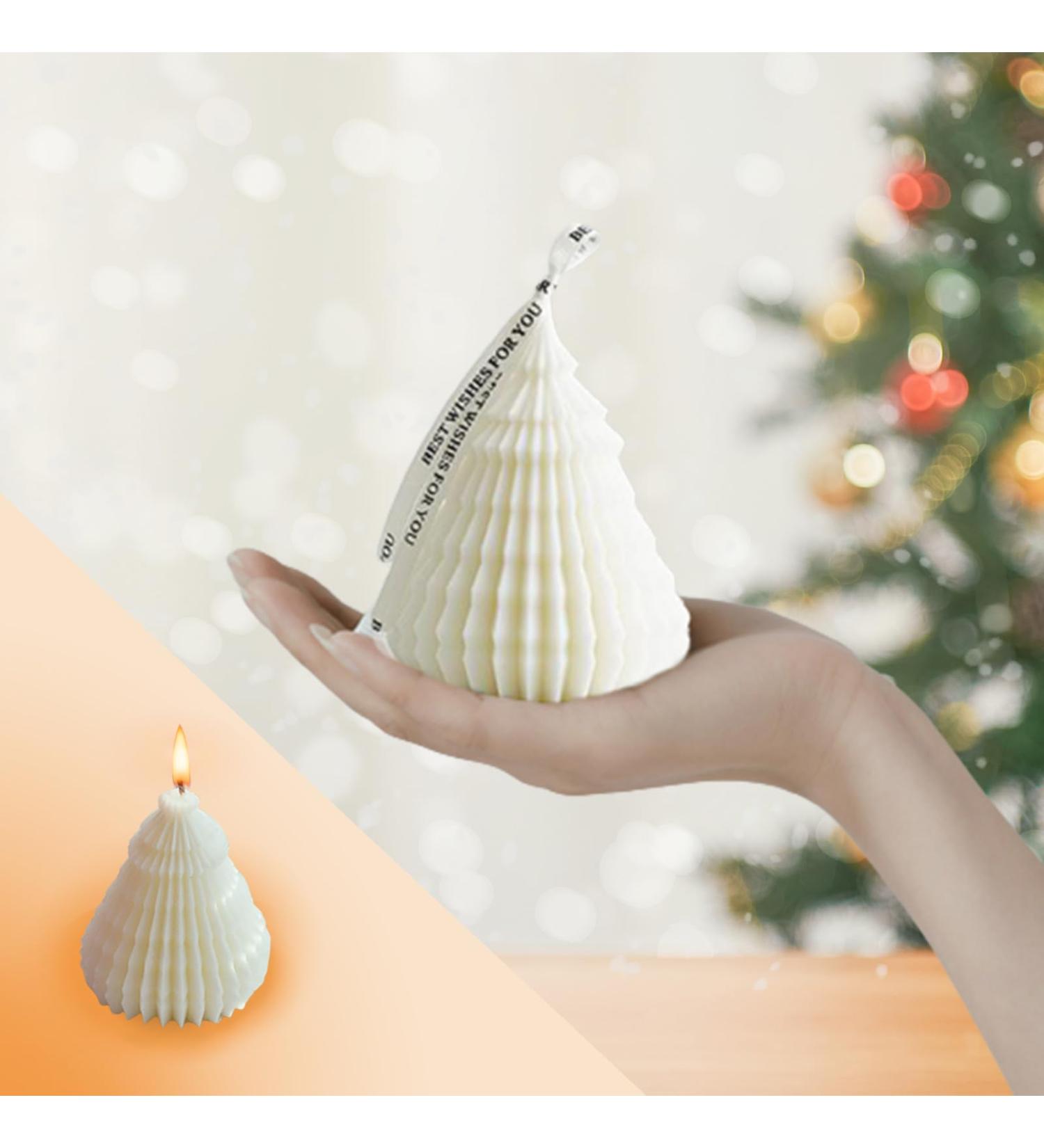 Buy Christmas Tree Shaped Scented Taper Candles - Aromatherapy Soy Wax Candles for Home & Party Decorations | Unique Candle Gifts - Buy Online on GoSupps.com