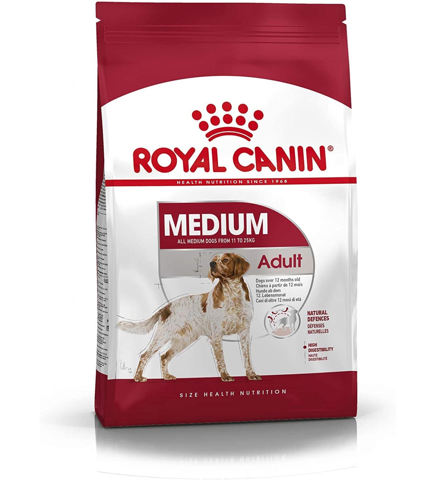 Royal Canin Dry Dog Food Medium Adult Natural Defences 10 kg - Buy Online on GoSupps.com