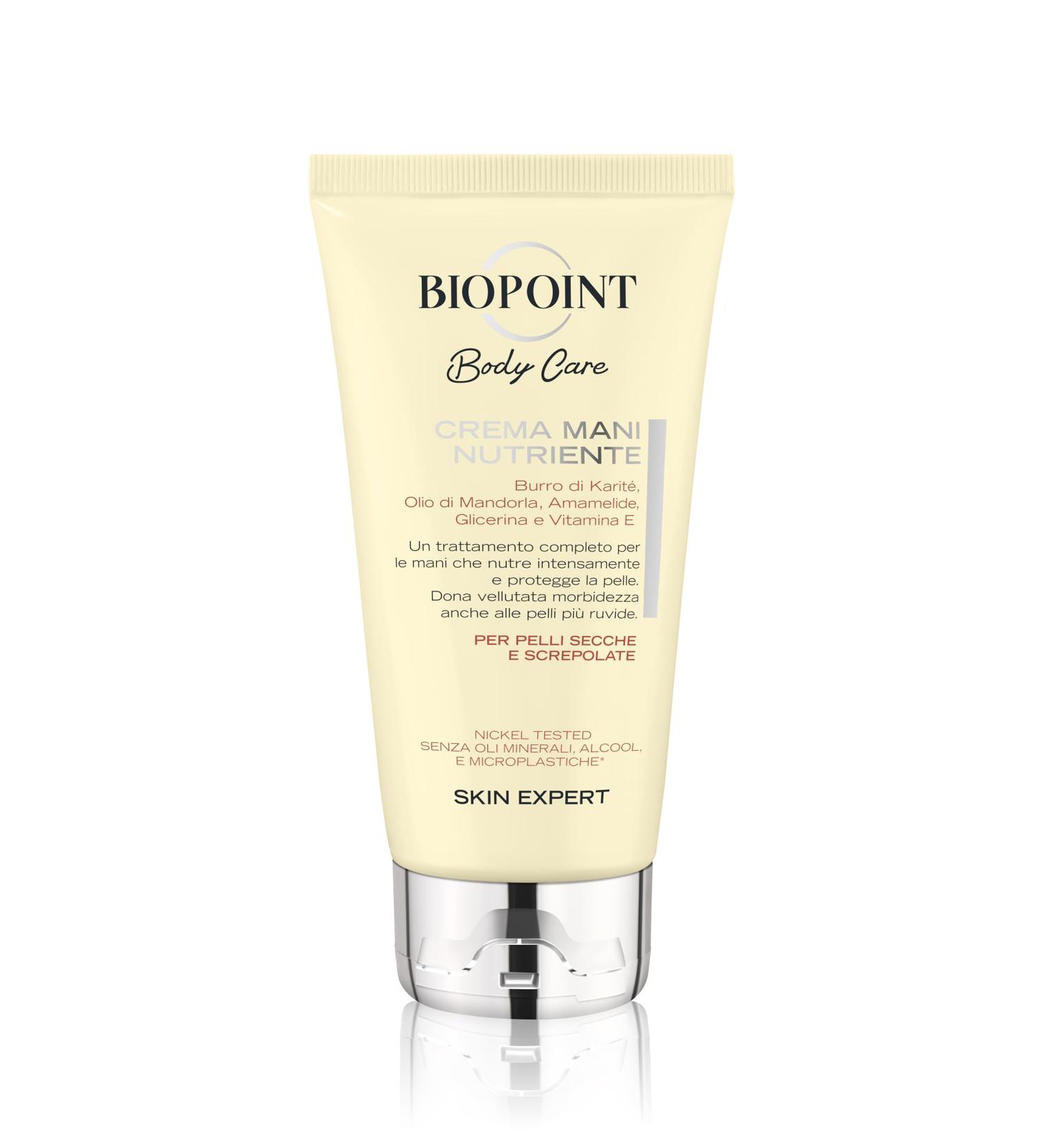 BIOPOINT Biopoint - Nourishing hand cream enriched with shea butter almond oil and glycerin hand cream for dry and cracked skin 75 ml