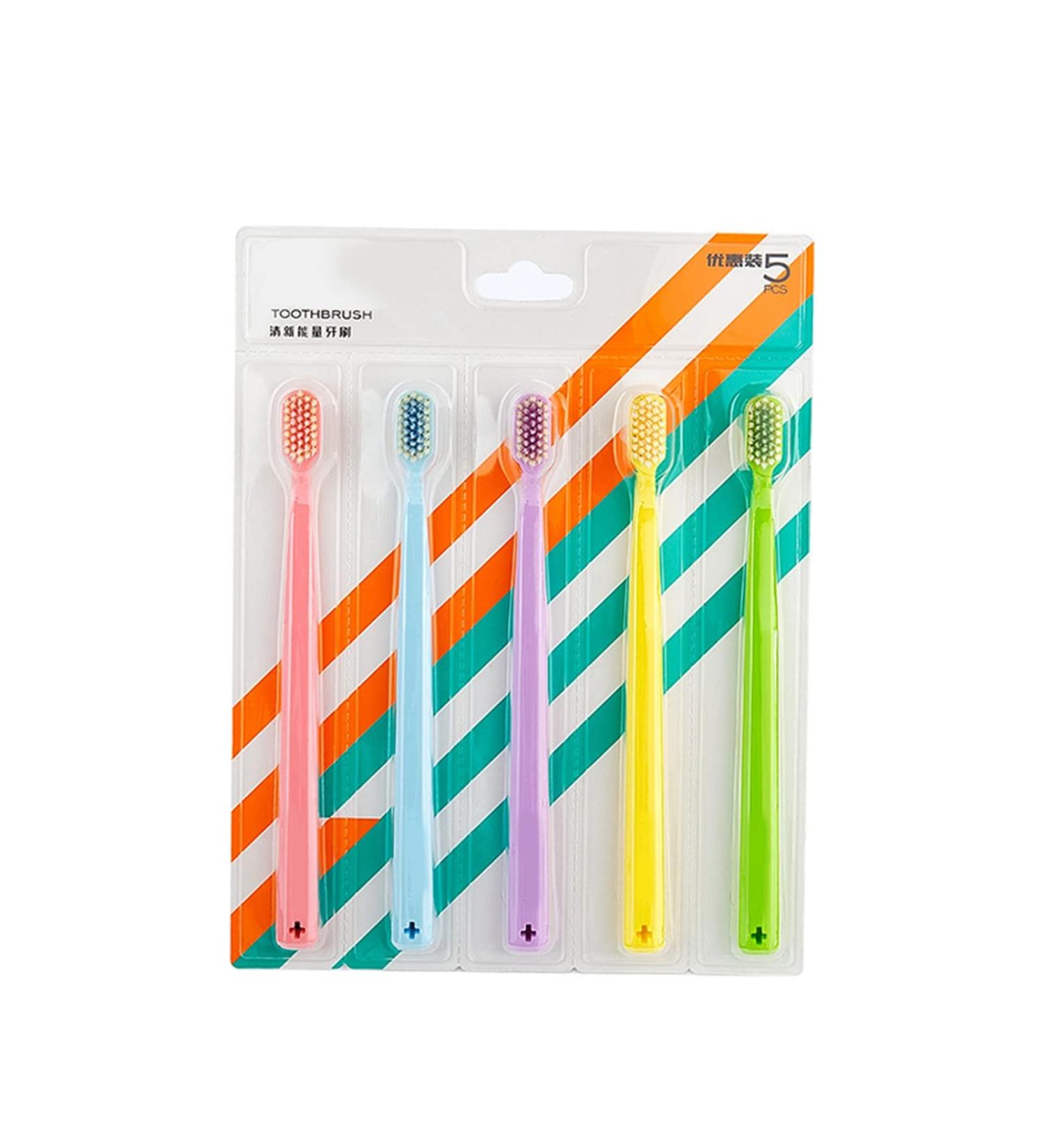 Soft Toothbrush for Sensitive Teeth & Gums - Ultra Fine Bristles - 5 Pack | International Shipping Available - Buy Online on GoSupps.com