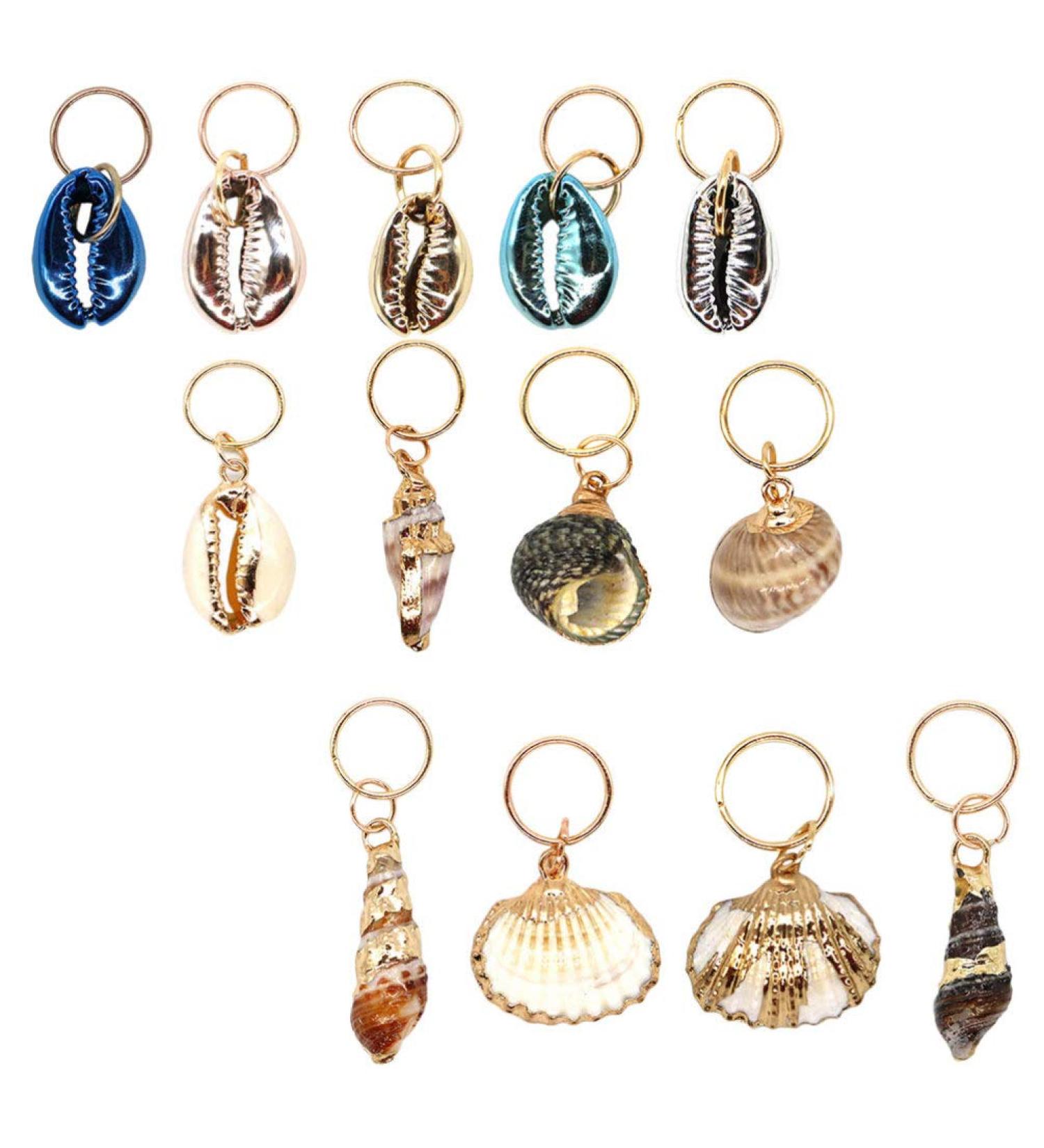 Artibetter 13pcs Hair Braid Rings and Beads Set - Hair Cuffs, Clips, Shell Beads for Men and Women - Buy Online on GoSupps.com