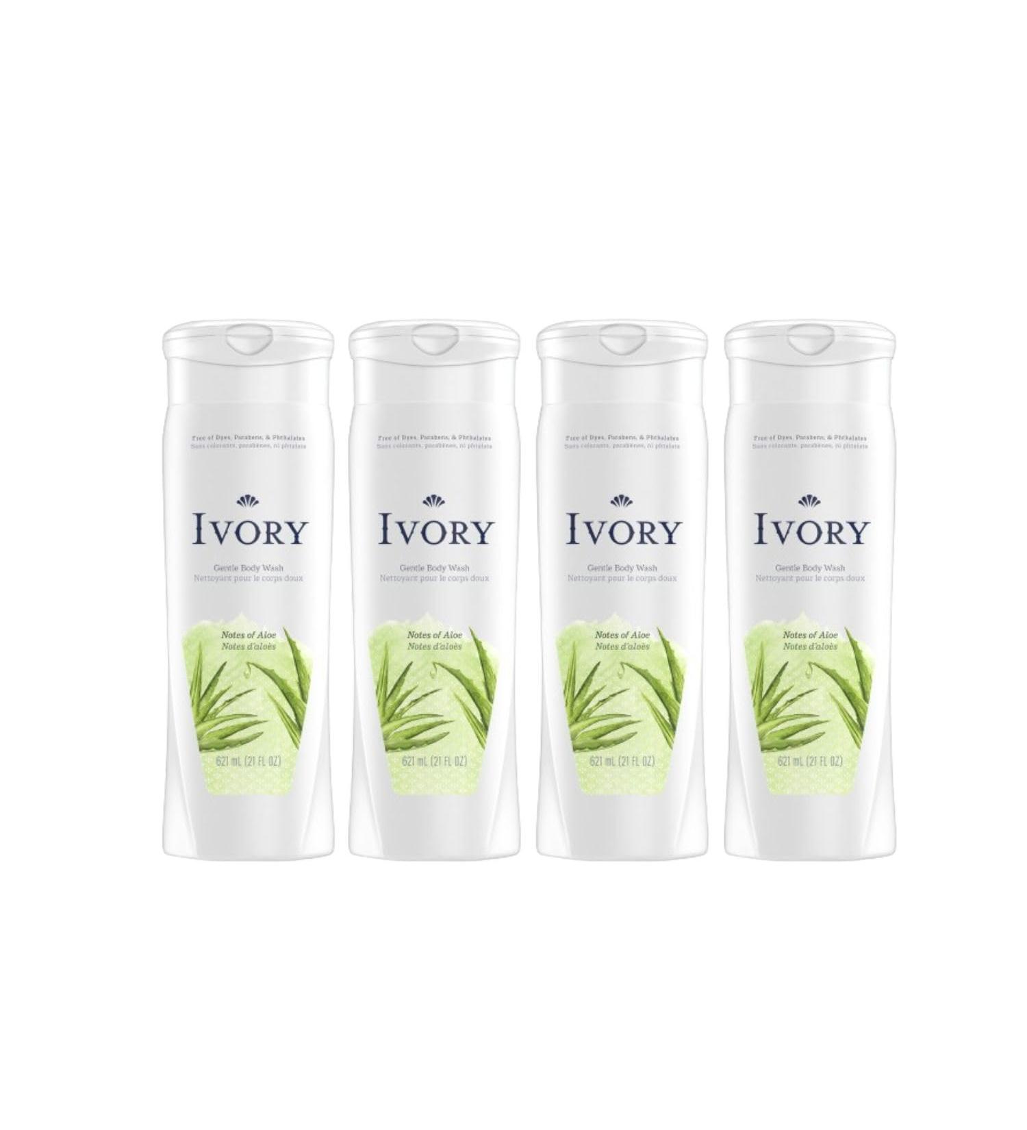Ivory Mild & Gentle Body Wash Aloe Scent 21oz (Pack of 4) - Buy Online on GoSupps.com