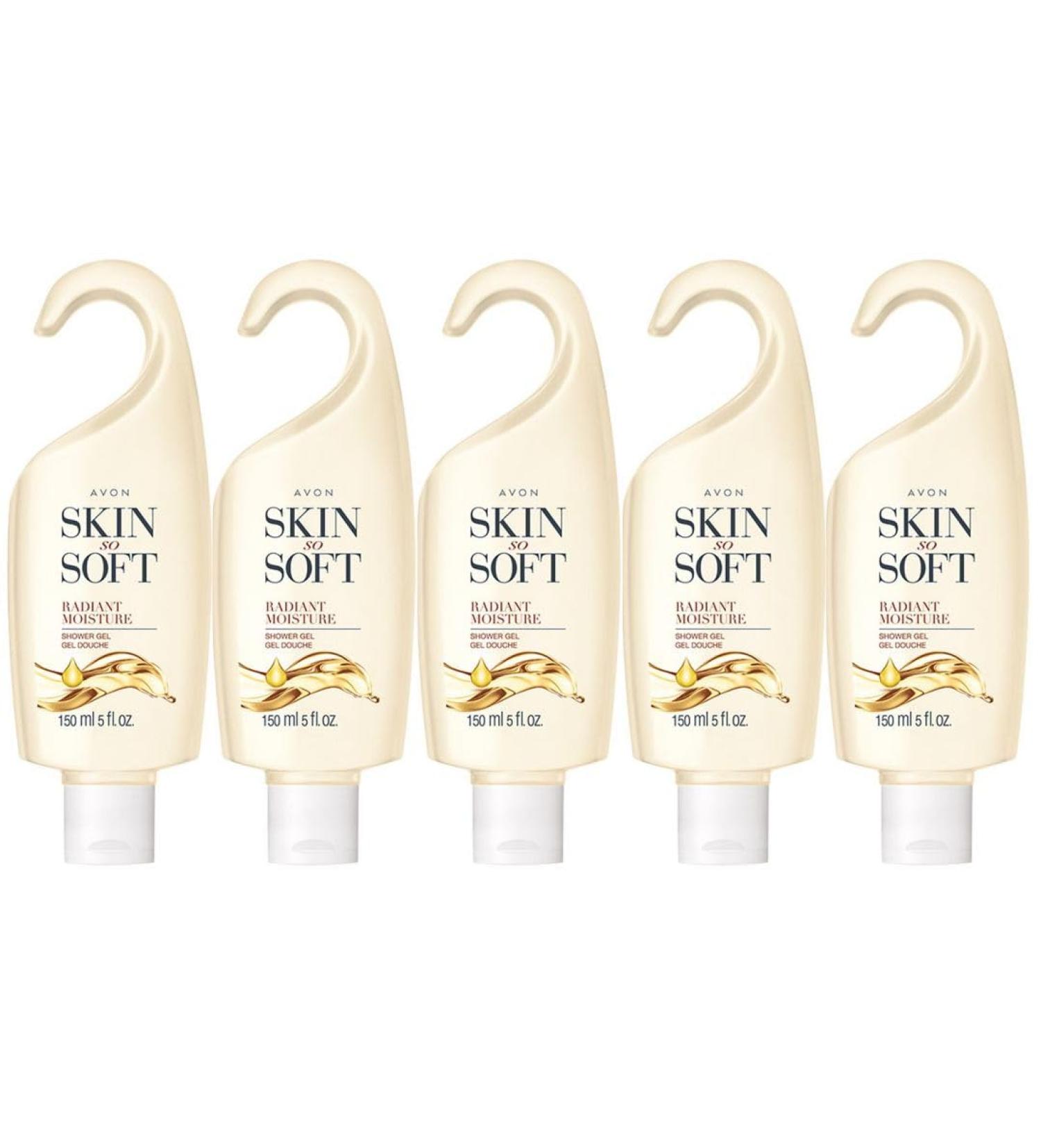 AVON Skin So Soft Radiant Moisture Shower Gels Qty 5
