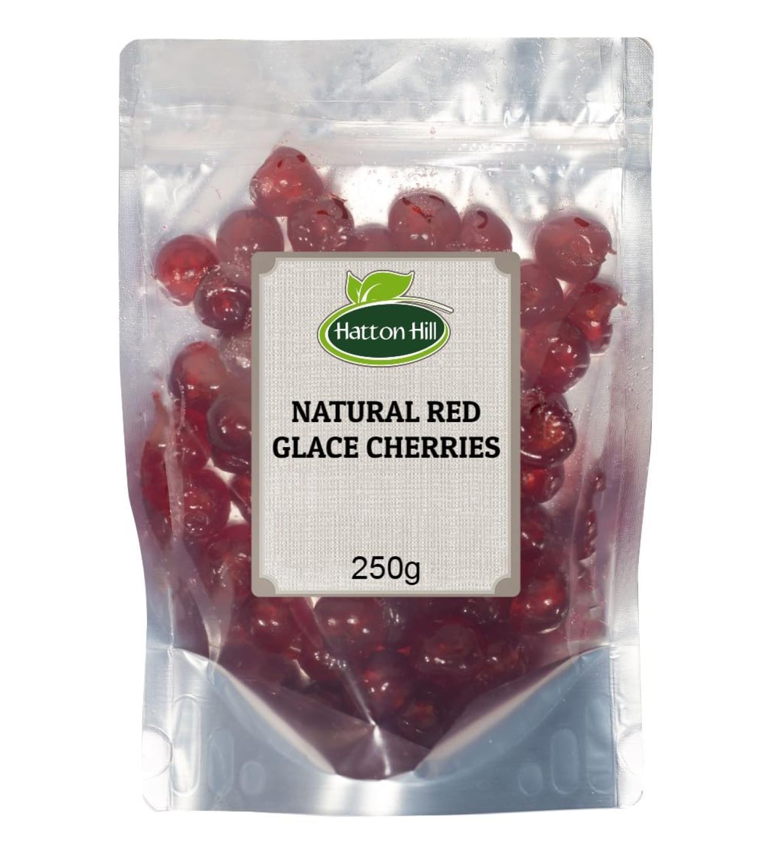 Natural Red Glace Cherries 250g by Hatton Hill