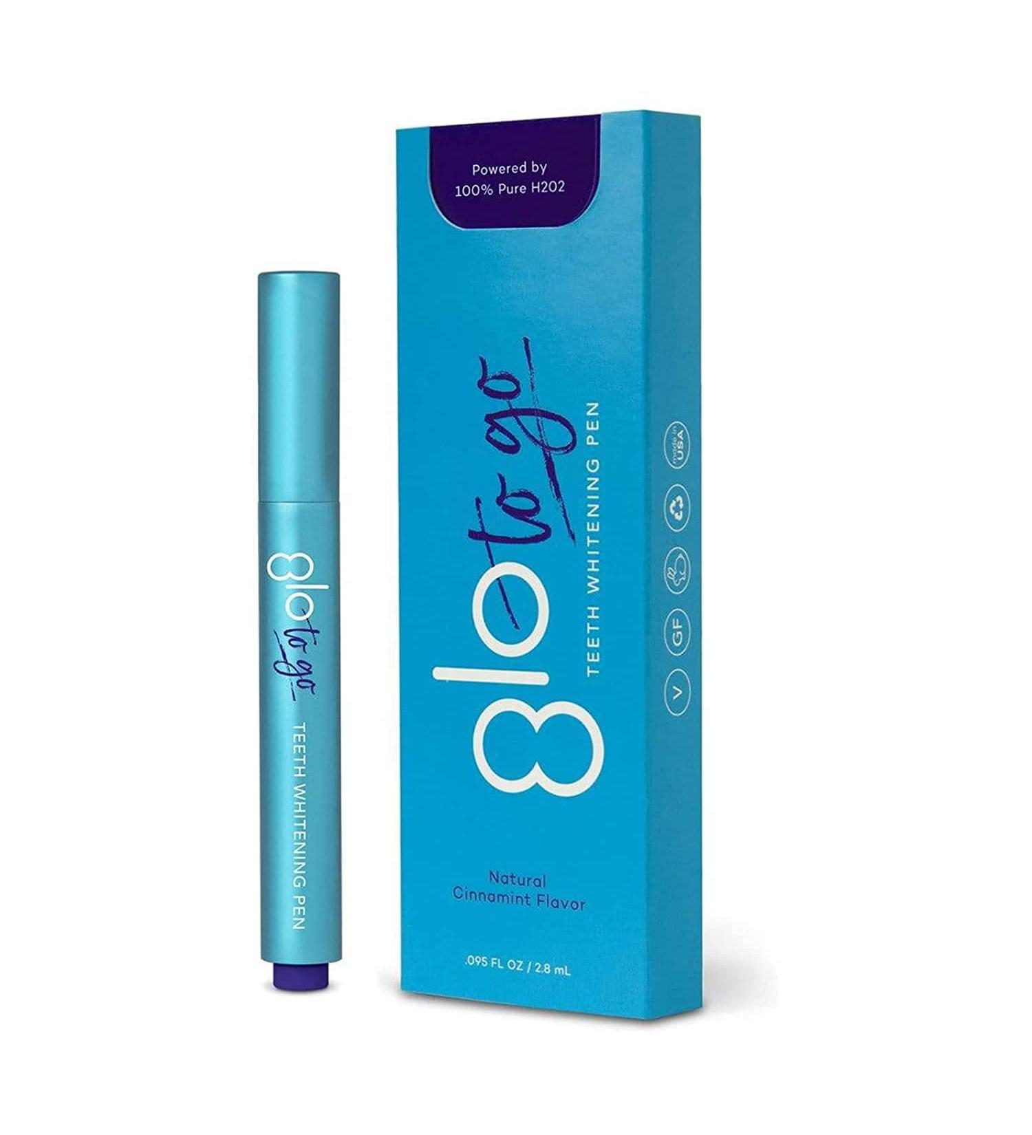 GLO to Go Teeth Whitening Pen | Safe & Effective Sensitive Teeth Treatment | Dentist-Invented Travel-Friendly Cinnamint Flavor - Buy Online on GoSupps.com