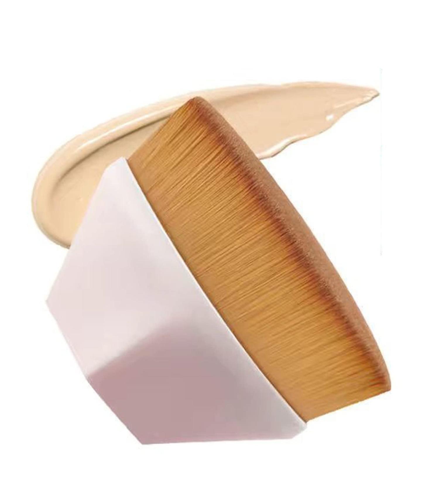 Foundation Brush Hexagon Foundation Brush Flat Top Foundation Brush Foundation Brush for Liquid Makeup Foundation Makeup Brush for Women with Bonus Protective Case - Buy Online on GoSupps.com