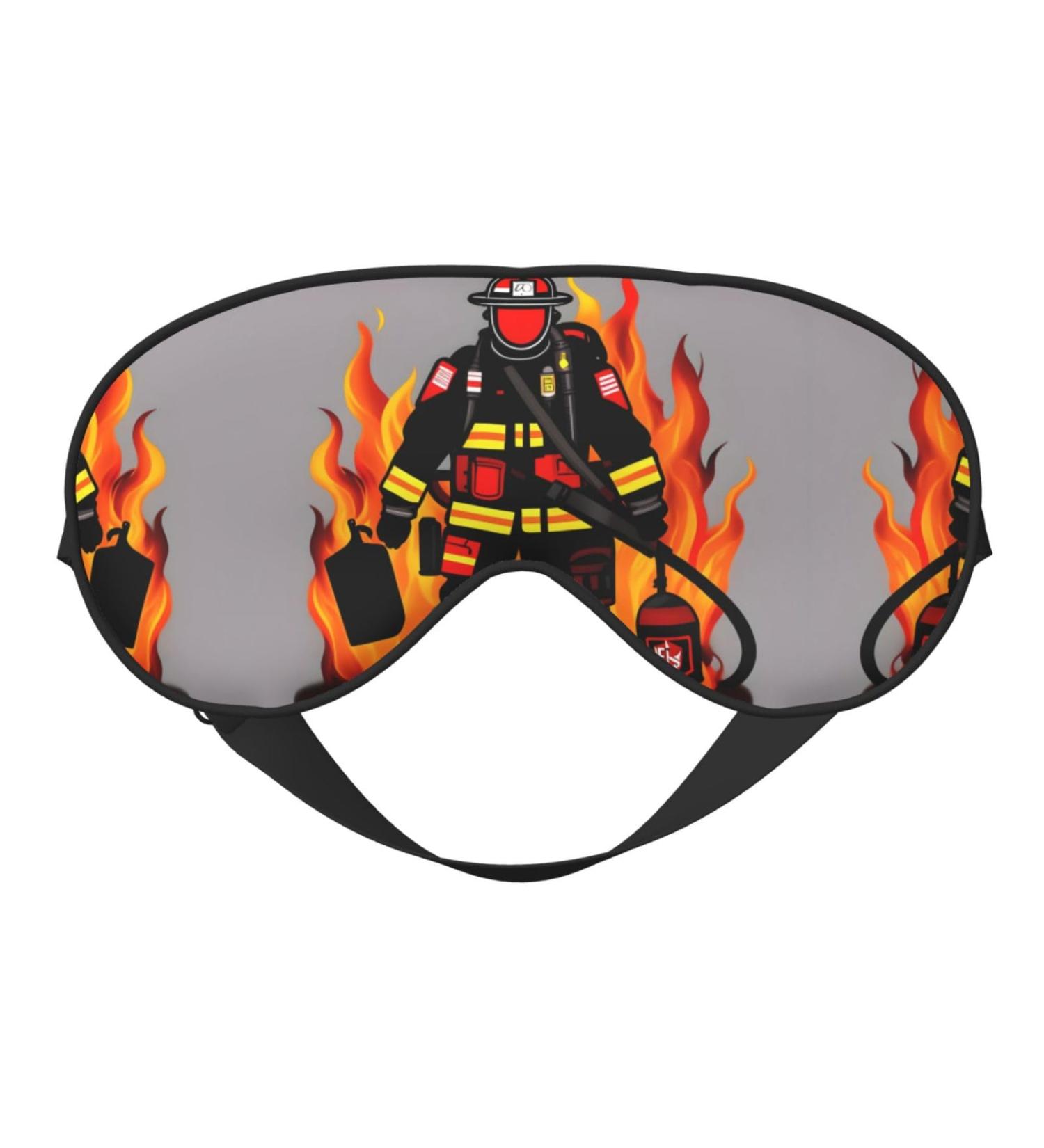 SSIMOO Firefighter Eye Mask | Soft & Breathable Sleep Patch for Women | Perfect for Travel & Relaxation | Black - Buy Online on GoSupps.com