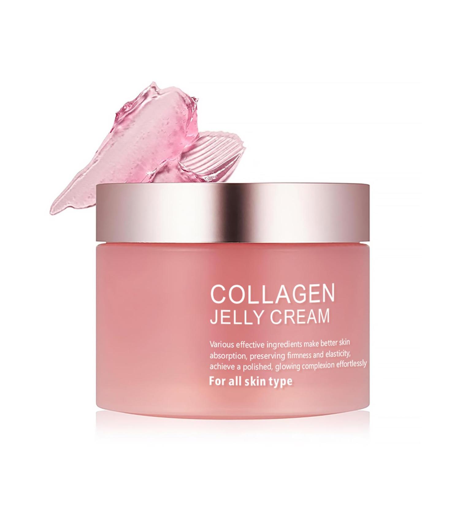 Buy Collagen Jelly Cream with Hydrolyzed Collagen - Anti-Wrinkle & Hydration Boost for All Skin Types - 100g - Buy Online on GoSupps.com