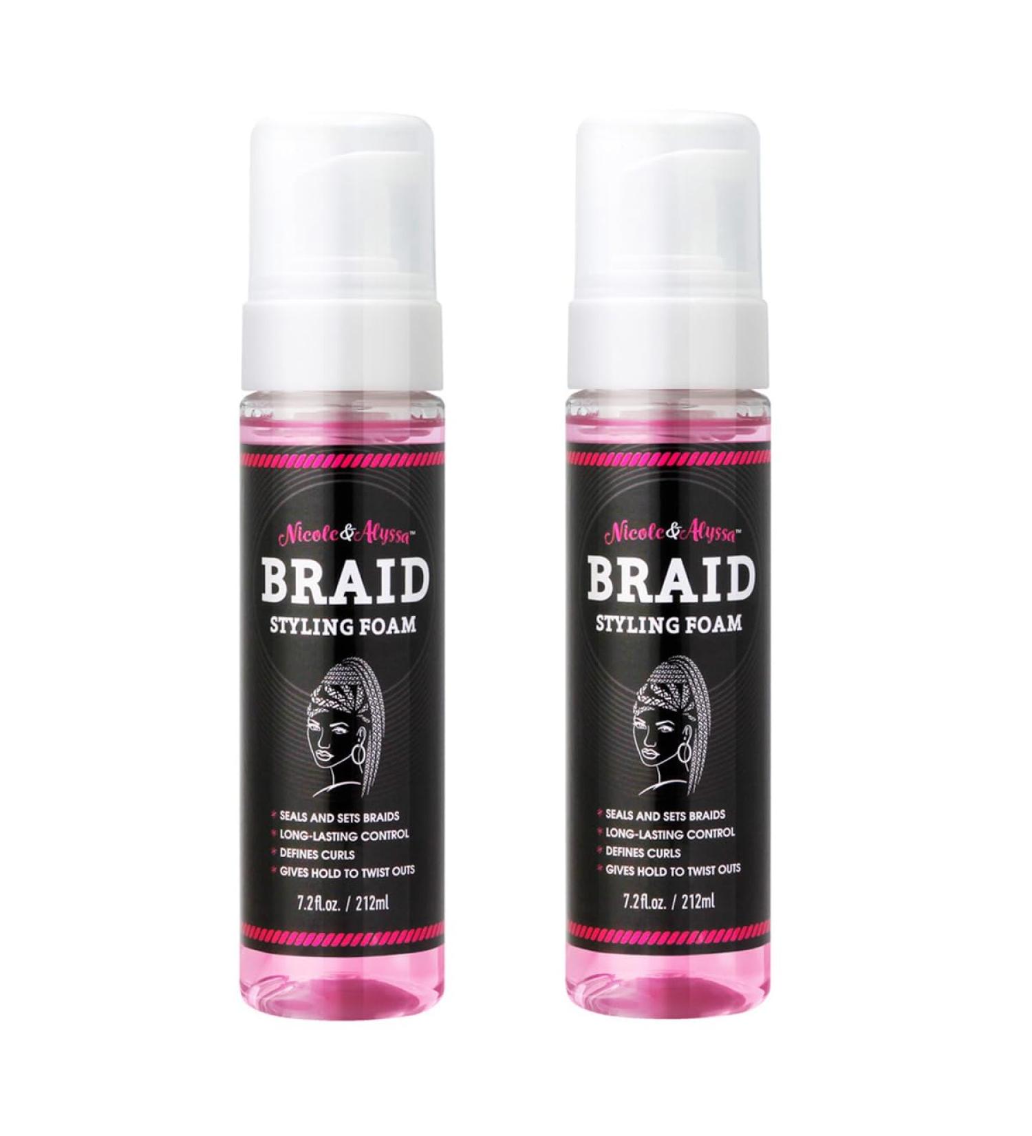 Nicole & Alyssa - Braid Styling Foam 7.2oz (Pack of 2) - Buy Online on GoSupps.com