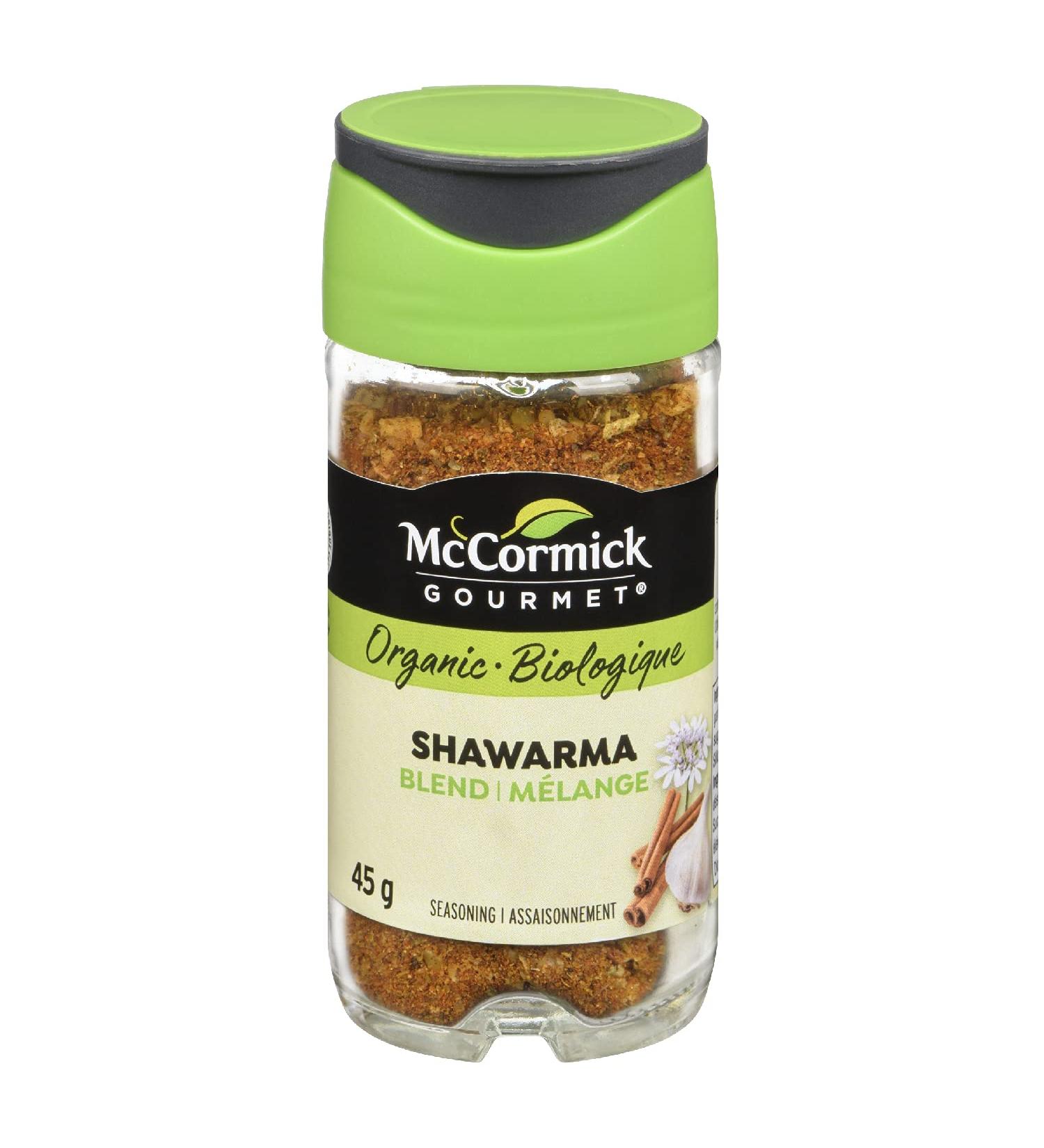 McCormick Gourmet Premium quality Natural Herbs & Spices Organic Shawarma Seasoning 45g - Buy Online on GoSupps.com