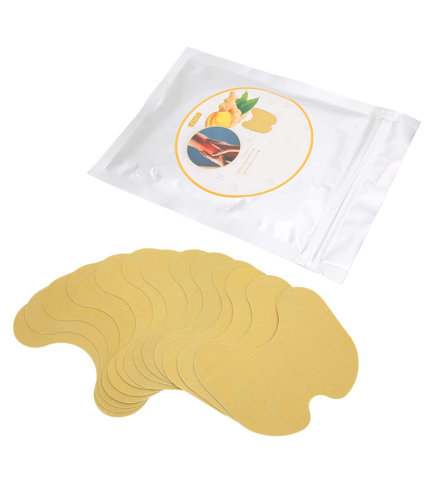 Pain-Relief Knee Stickers - 24 Herbal Moxibustion Ginger Heat Patches for Joint Pain & Neck Relief | International Shipping - Buy Online on GoSupps.com