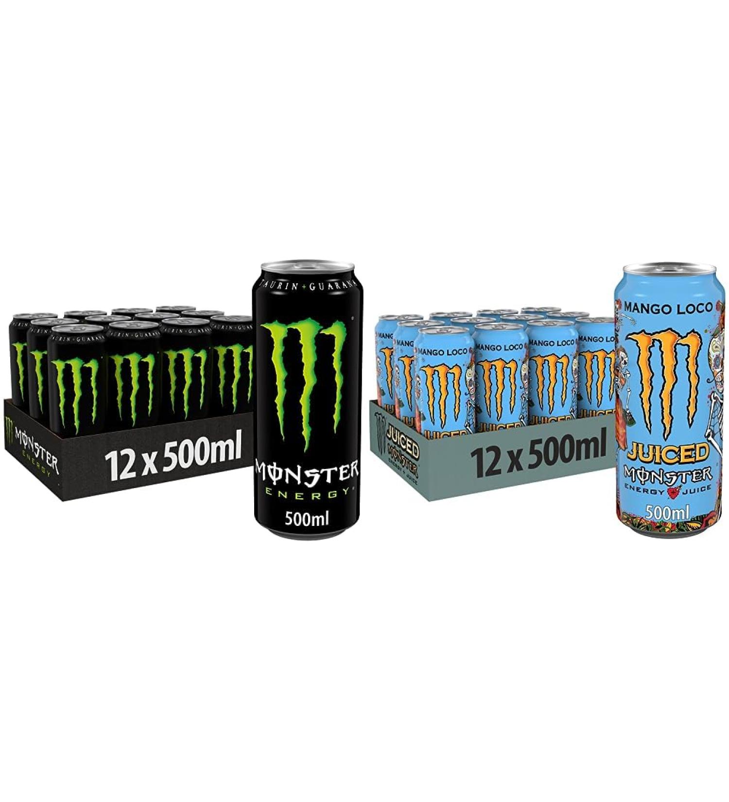 Monster Energy Drink Bundle - Classic & Mango Loco | Caffeinated Tropical Flavor - Buy Now Worldwide - Buy Online on GoSupps.com