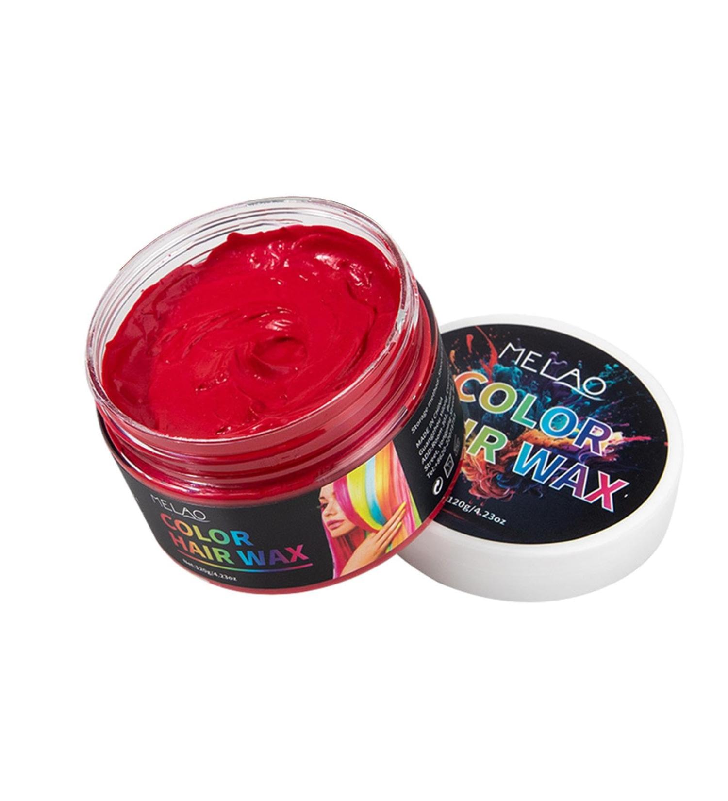 Colored Hair Wax Natural Styling Wax - 4.23 oz Instant Natural Defining Hair Coloring Wax Mud Harmless Non-Permanent Hair Color Wax - Buy Online on GoSupps.com