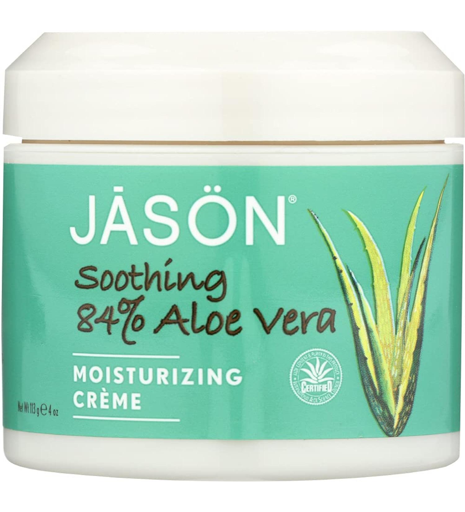 Buy Jason Naturals Aloe Vera Cream 84% (4oz) - Soothing Moisturizer for Skin | Fast International Shipping - Buy Online on GoSupps.com