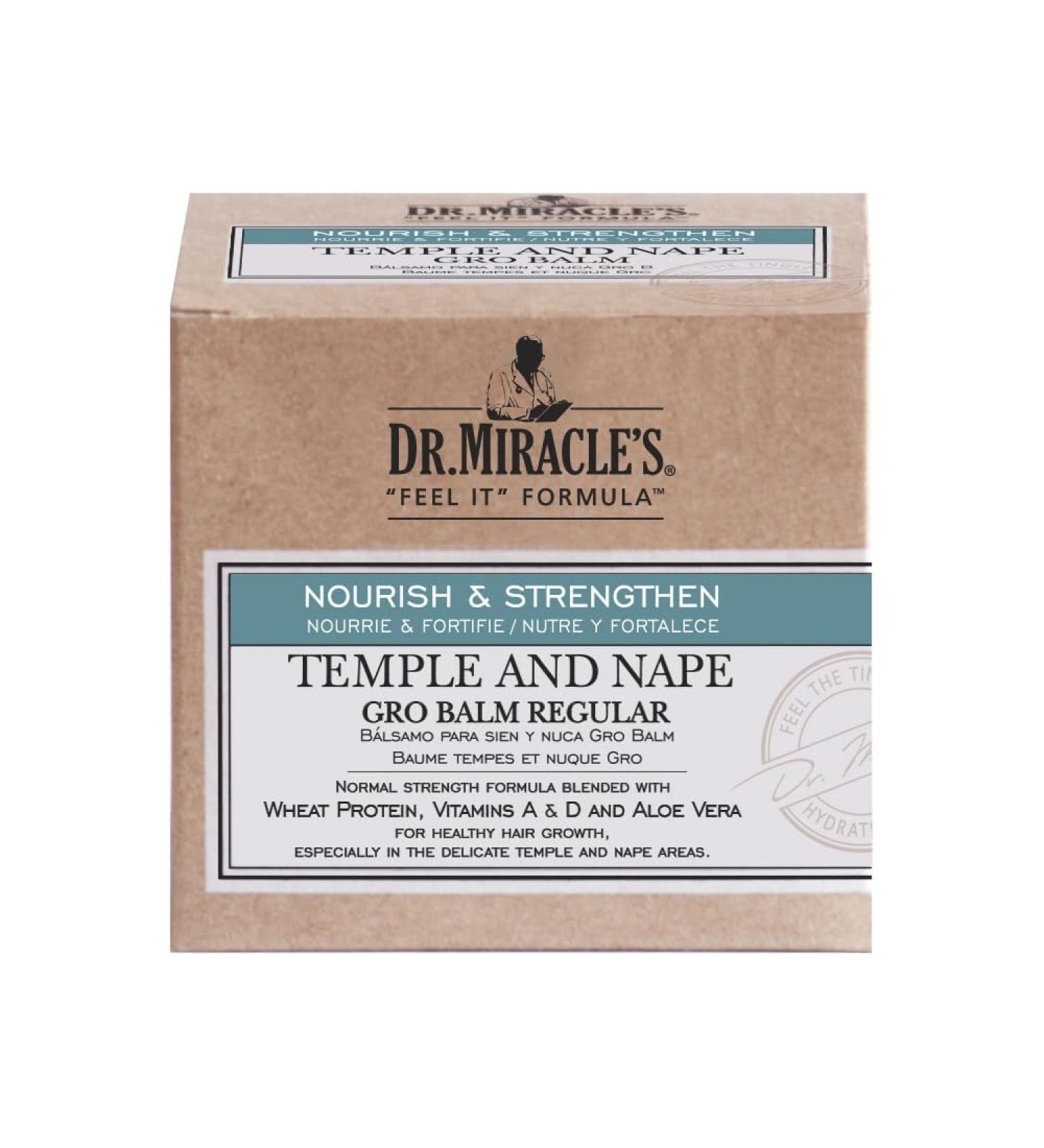 Dr. Miracle's Strengthen Temple & Nape Gro Balm 4 oz - Pack of 11 | Nourishing Hair Growth & Strengthening Formula - Ship Internationally - Buy Online on GoSupps.com