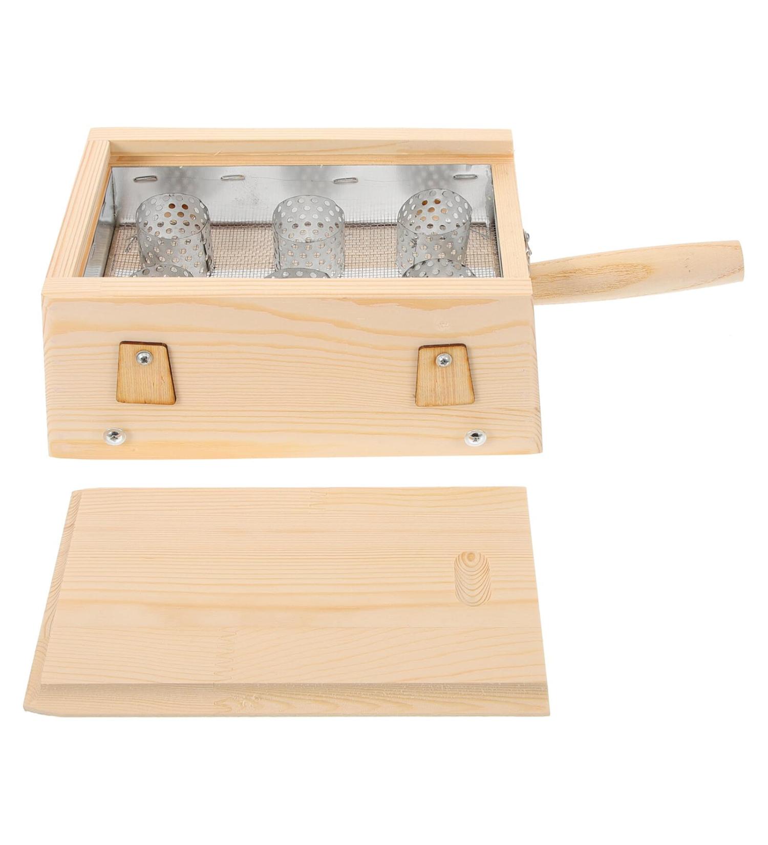 Healeved box Moxibusion-Box wellness gifts healthy gifts moxa stick holder moxa stick holder adjustable moxa boxing moxibuscoffer made of wood portable ai-box Moxibustion pot