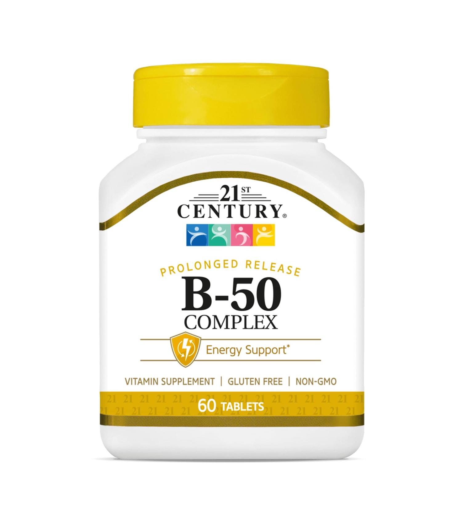 21st Century Complex B-50 Tablets Prolonged Release - 60 ct Pack of 3 - Buy Online on GoSupps.com