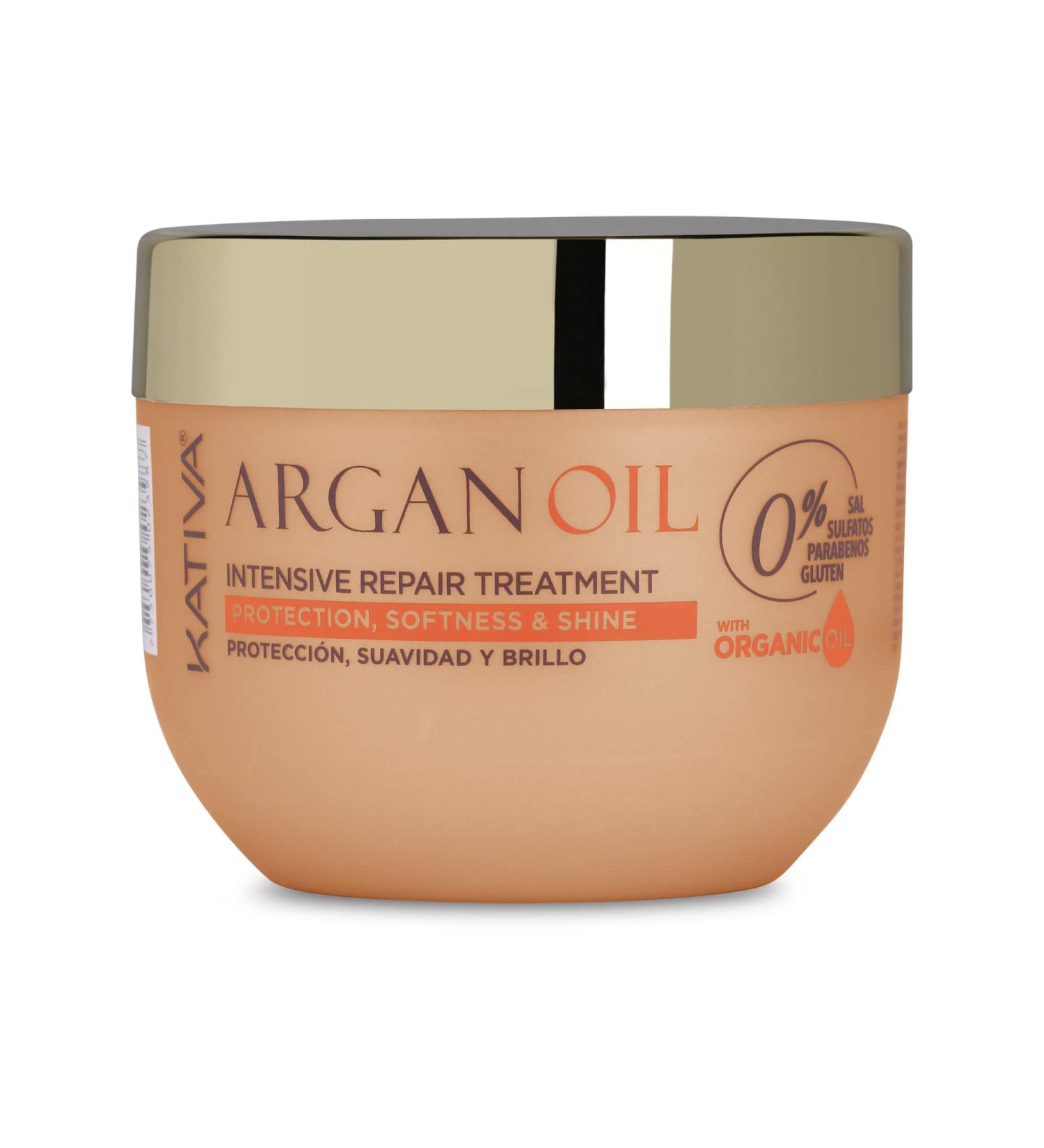 KATIVA Argan Oil Hair Mask 250g - Nourishing Hair Treatment for Soft Shiny Hair - Shop Internationally - Buy Online on GoSupps.com