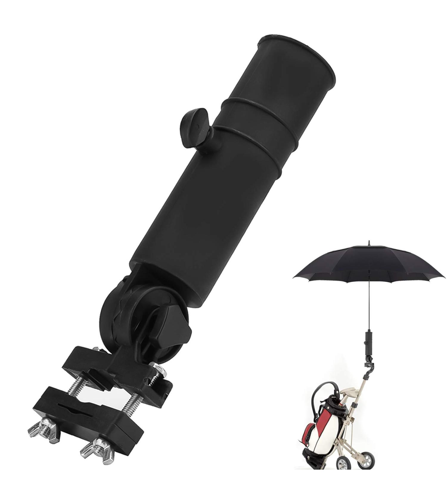 OhhGo Golf Trolley Umbrella Holder - Universal Golf Cart Stand - Black - Buy Online on GoSupps.com