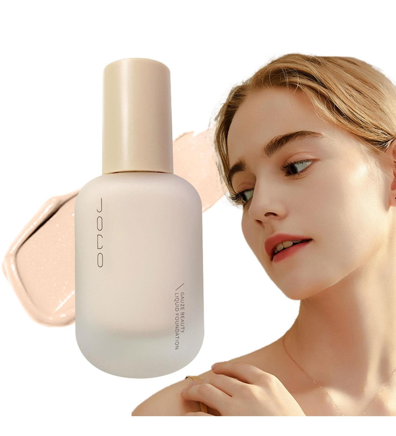 Dry Skin Foundation | Creamy Natural Foundation | Heat & Sweat Resistant Matte Concealer Lightweight Liquid Moisturizing Brightening Foundation for Makeup Puchen - Buy Online on GoSupps.com