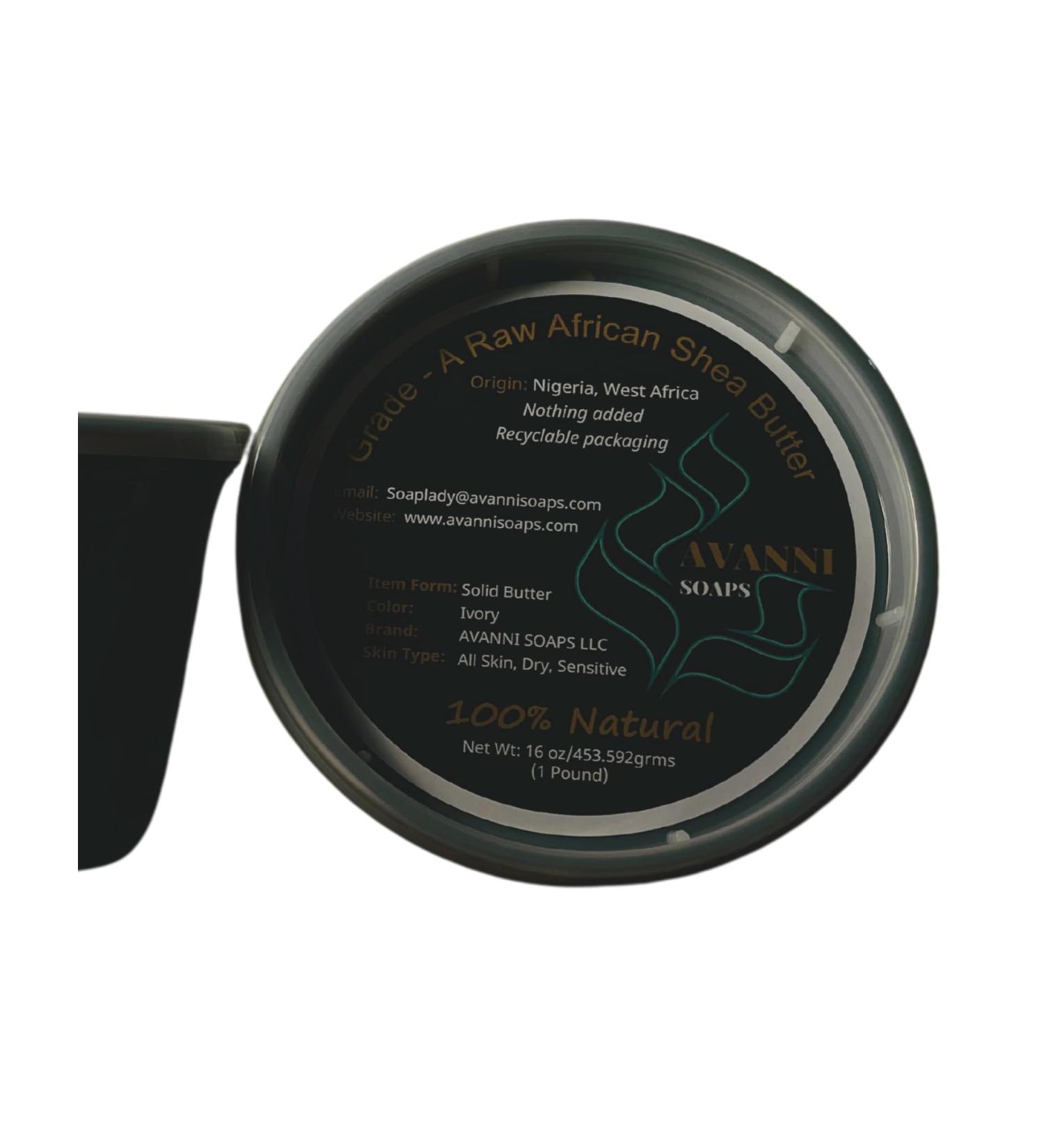 Buy Avanni Soaps Grade A Raw African Shea Butter - 16 oz | Natural Moisturizer & Skin Nourishment for All Skin Types - Buy Online on GoSupps.com