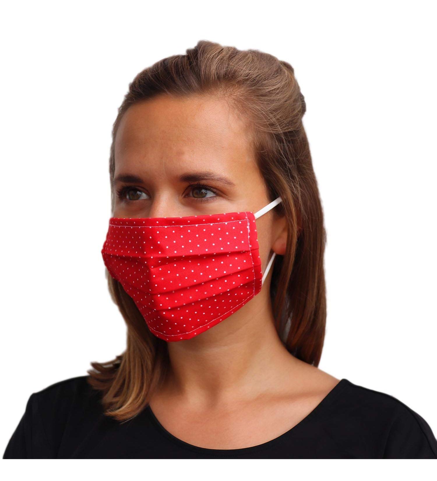 Lievd Children's Reusable Red Mask | 100% Cotton Eco-Tex 100 | Washable 2-Layer Community Face Mask for School - Made in Germany - Buy Online on GoSupps.com