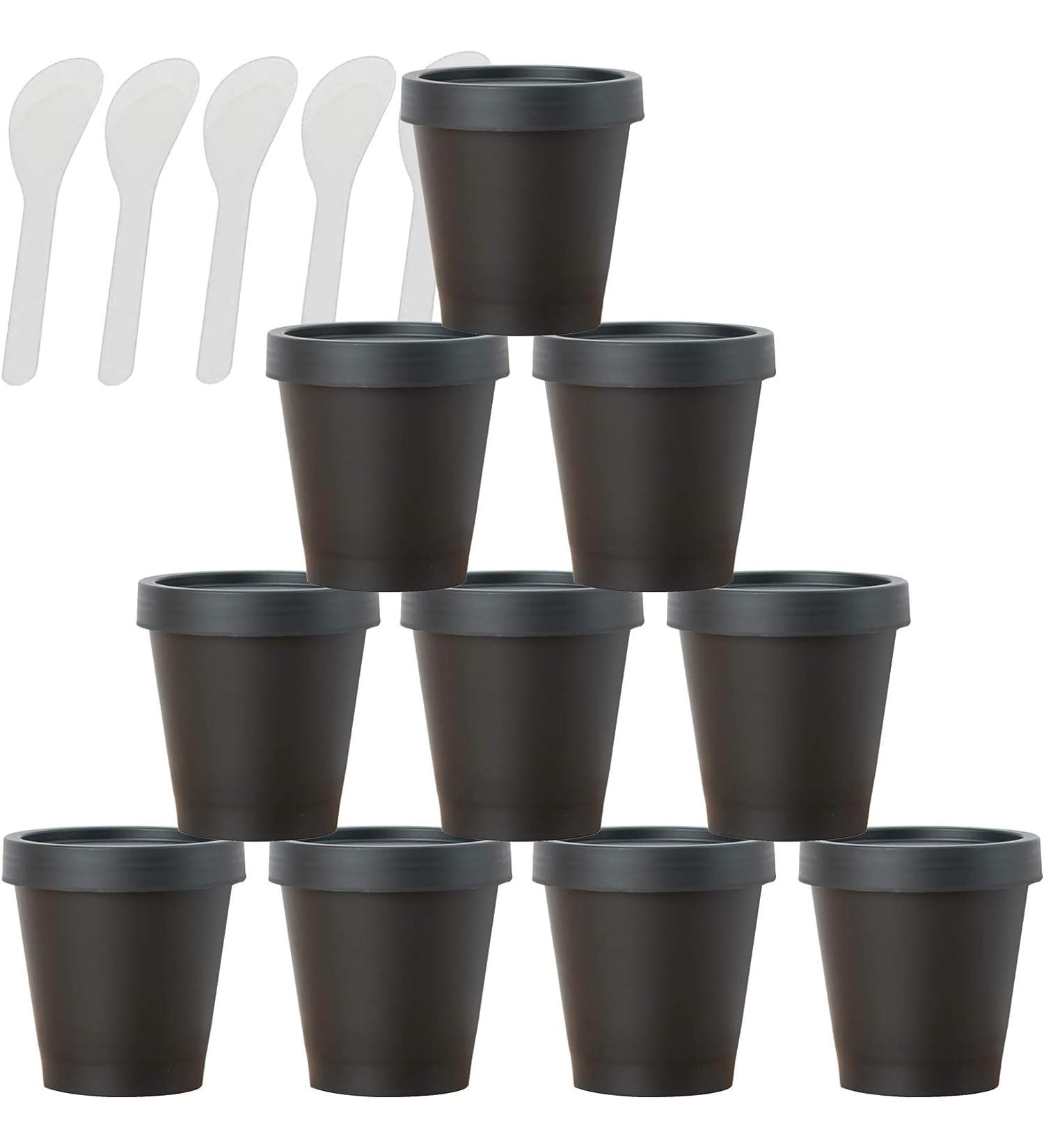 empty jars with lids cosmetic jar B0CKBRDC1B12 PC Empty 50ml Pink Facial Mask Wide Mouth Plastic Jars 50g Leakproof Cosmetic Pot Container with Lids with 6 PC Spatula (Color : Roze Size : 100ml) (C - Buy Online on GoSupps.com