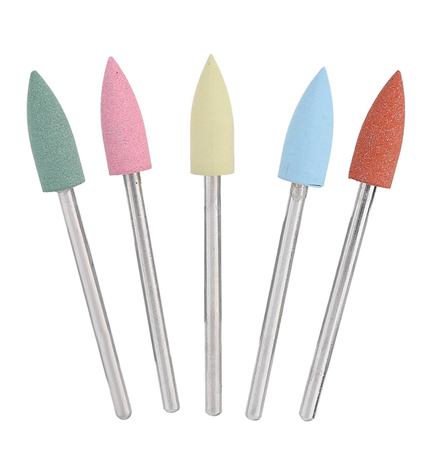 No Dust Pollution Nail Drill Bits Silicone Rubber Drill Bit Pedicure Bit Easy to Grind for Home Beauty Salon (152) - Buy Online on GoSupps.com