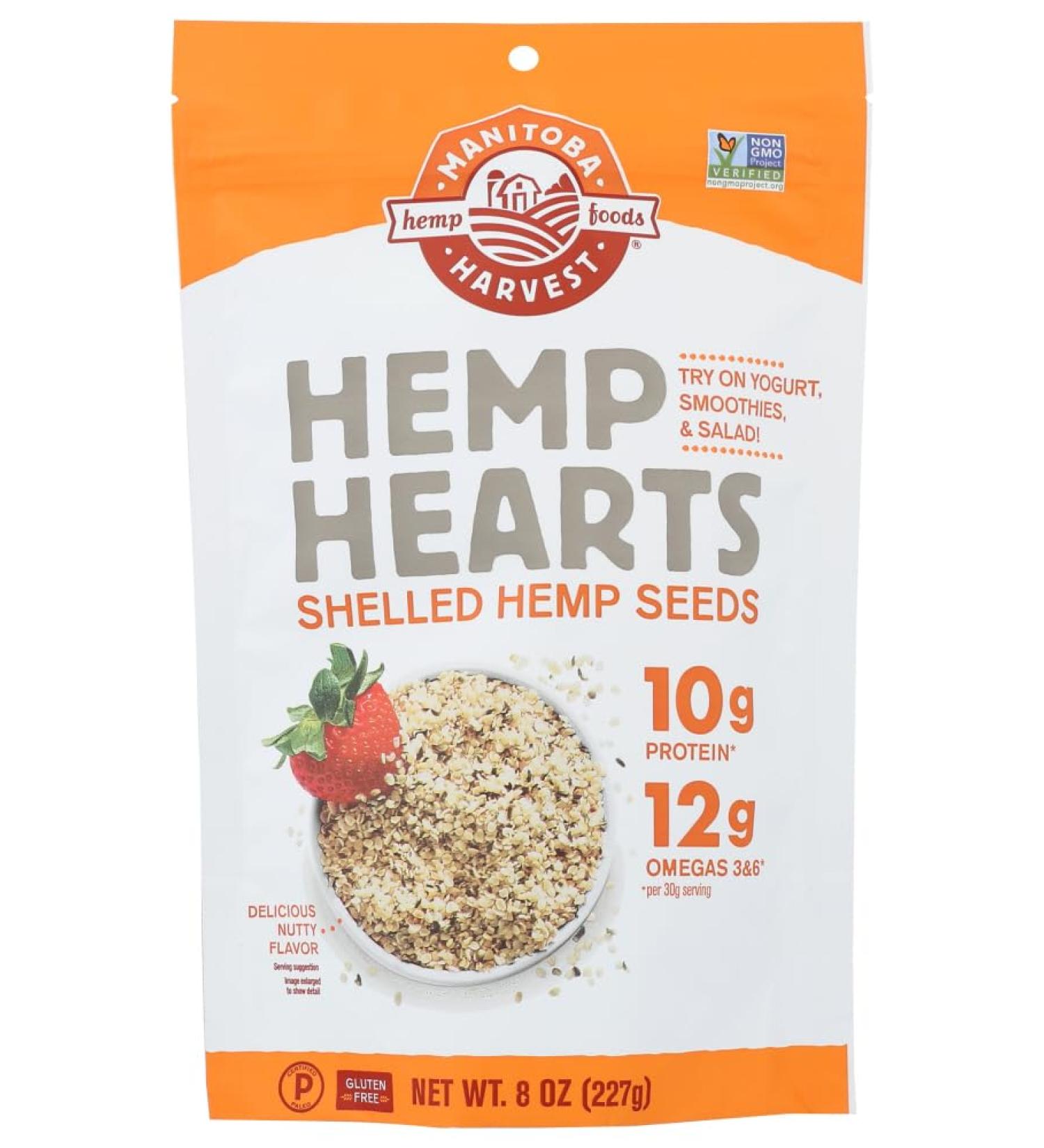 Manitoba Harvest Hemp Hearts Raw Shelled Hemp Seeds 8 Ounce - 6 Pack by Manitoba - Buy Online on GoSupps.com