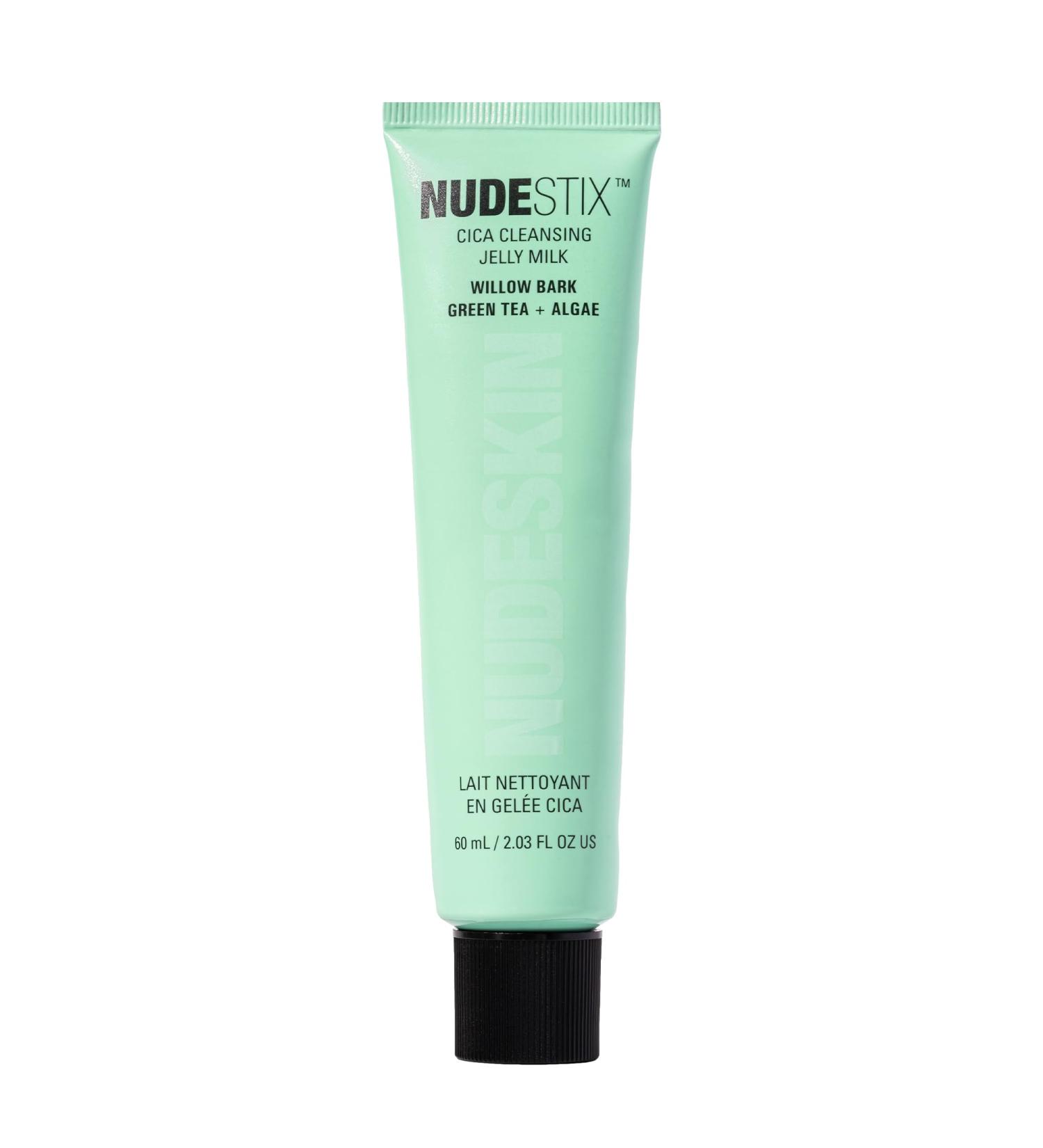 Nudestix CICA Cleansing Jelly Milk 3-in-1 Micellar Cleanser for Face & Eyes with Cica Green Tea & Algae | Gently Removes Makeup Soothes & Hydrates - Buy Online on GoSupps.com