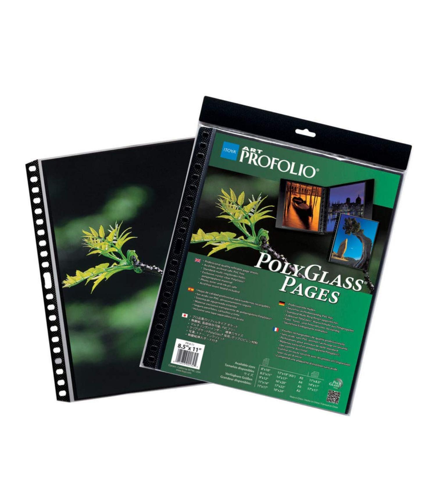ProFolio by Itoya PolyGlass Refill Pages 10-Pack - 9 x 12 Inches Portrait - Buy Online on GoSupps.com