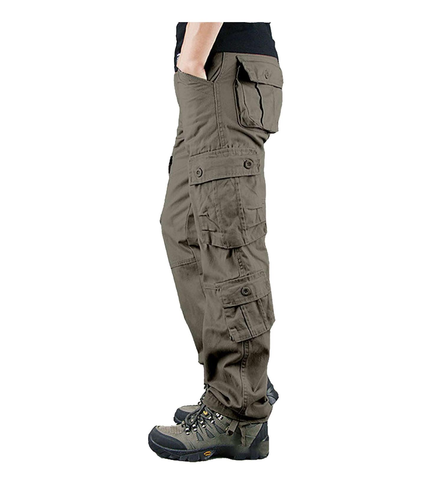 Men's Cargo Pants - Oversized Leisure Pants with 8 Pockets | Outdoor Clothing for Ultimate Comfort - Buy Online on GoSupps.com
